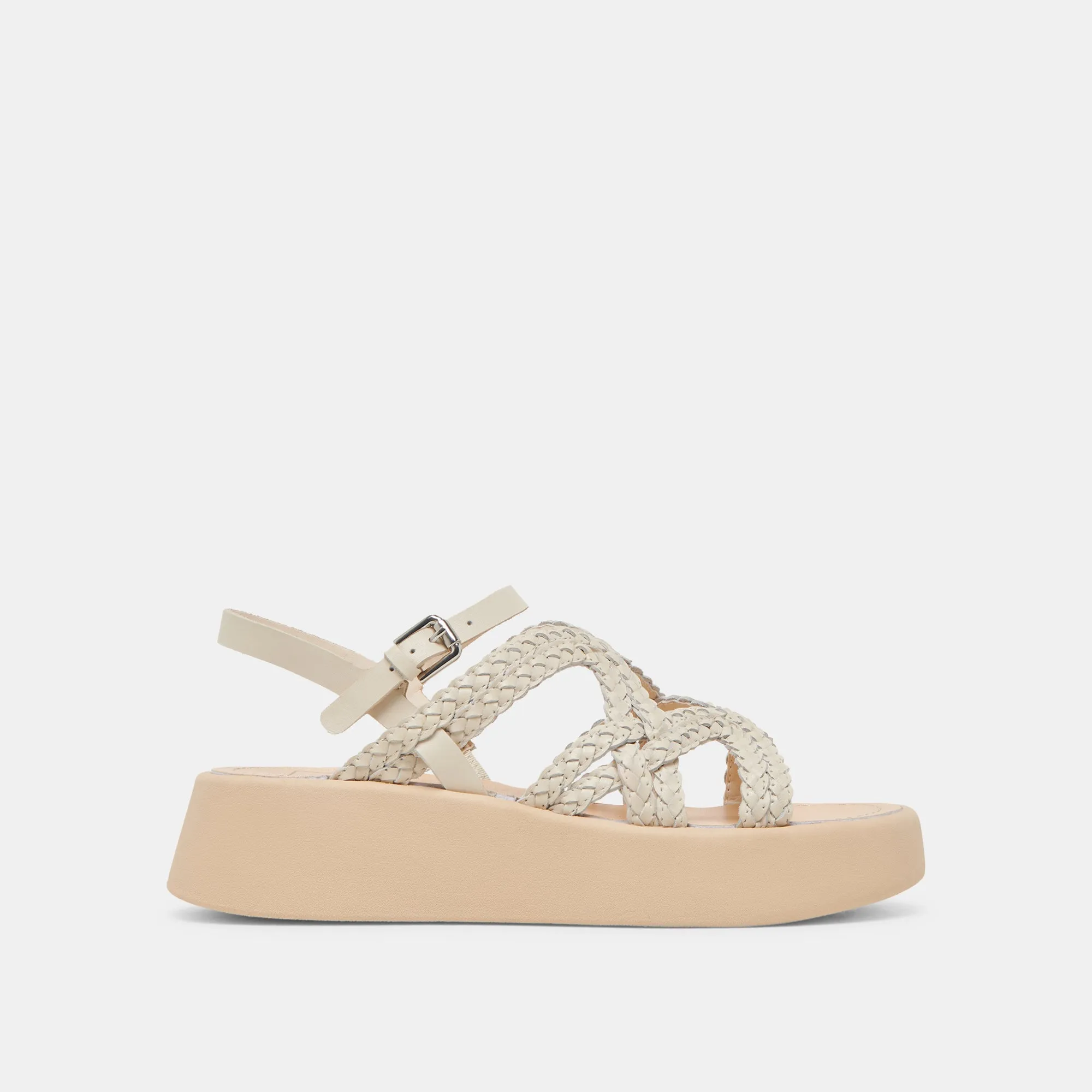 dry surface GATSBY SANDALS CREME LEATHER