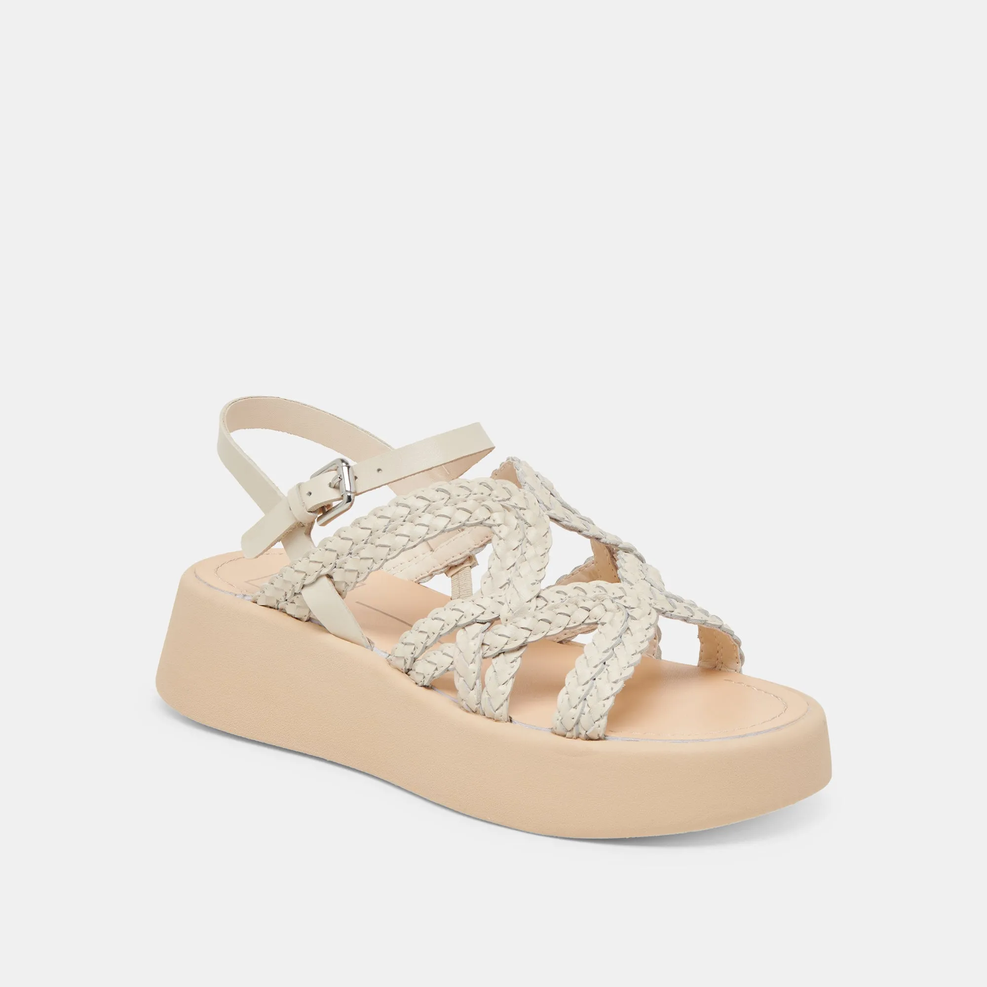 Laidback Look GATSBY SANDALS CREME LEATHER