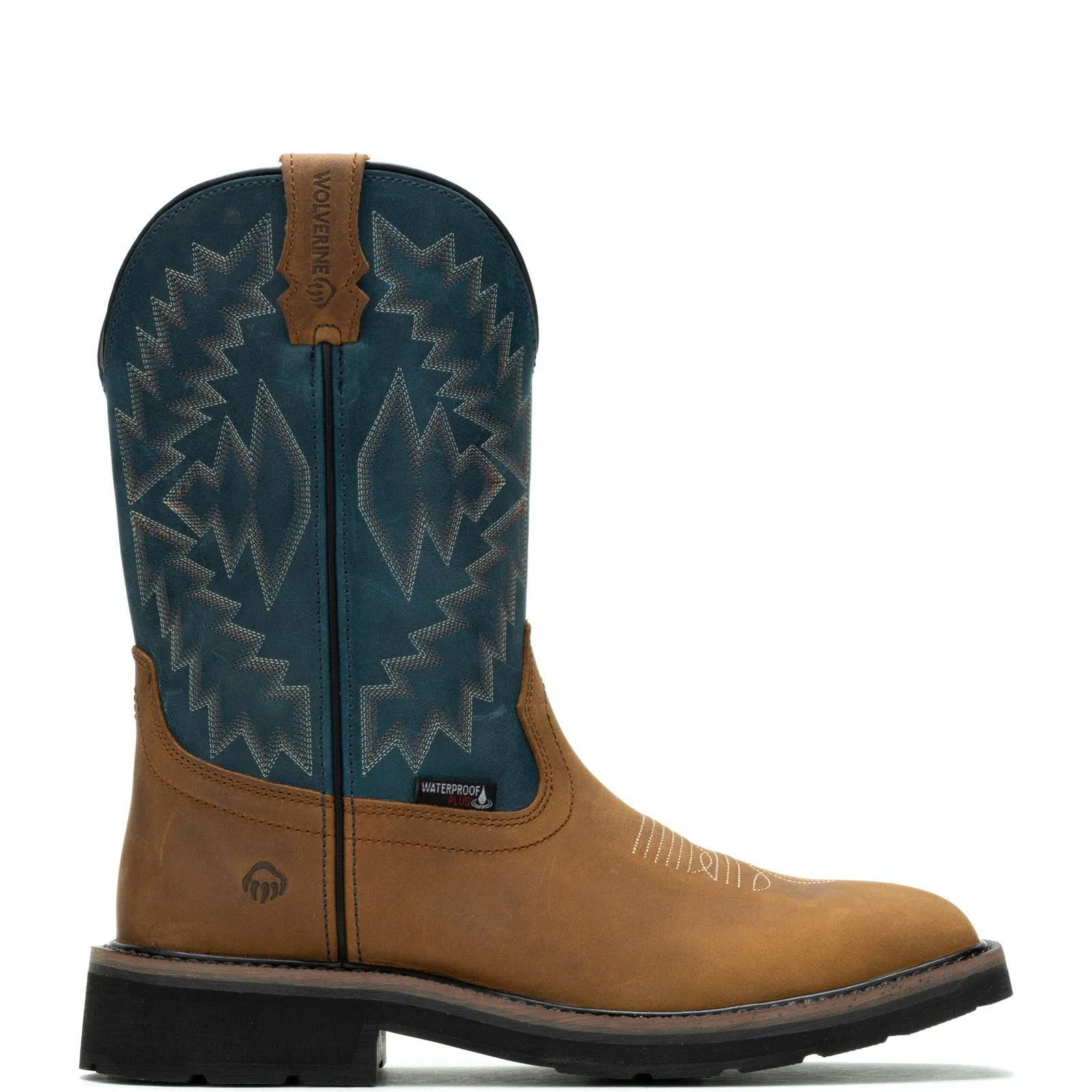 hypoallergenic Wolverine Rancher Arrow Waterproof Steel Toe W241050 Mens Blue Work Boots