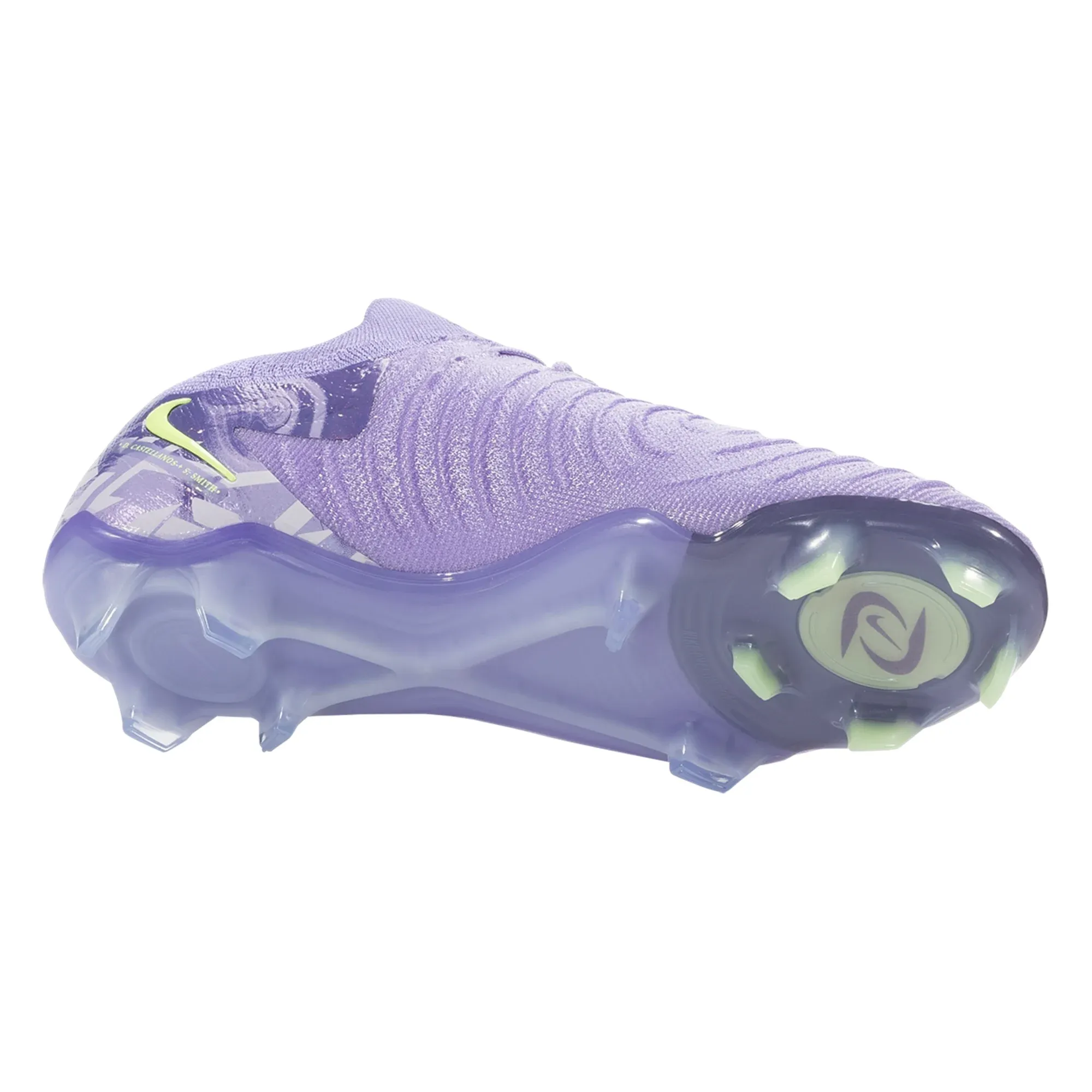 Adaptive Fit Nike United Phantom GX II Elite FG Soccer Cleats (Purple Agate/Barely Volt)