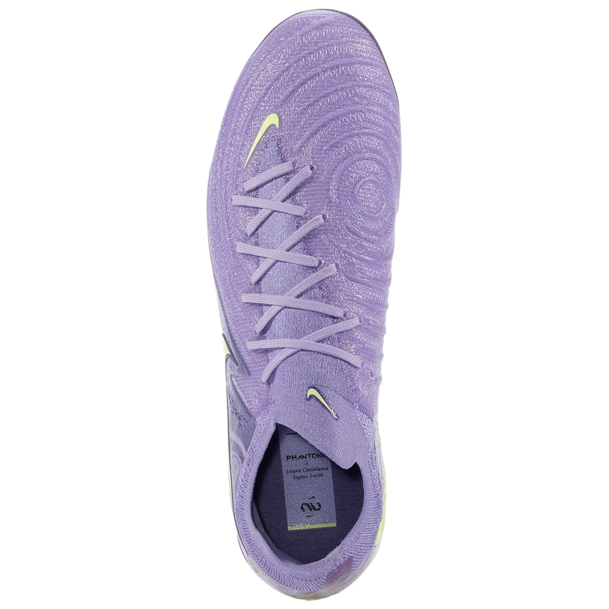Nike United Phantom GX II Elite FG Soccer Cleats (Purple Agate/Barely Volt) Light Structure