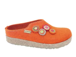 Classic Comfort Tongue Haflinger Clogs Grizzly Kanon Rost