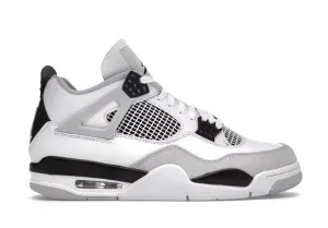 Jordan 4 Retro Military Black Sneakers Smooth Soles Play Driven Frame