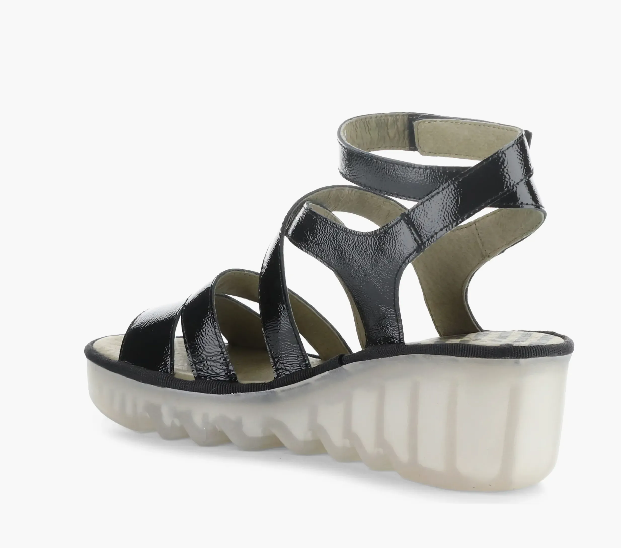 Practical Footwear Park Date FLY LONDON BAFY BLACK NAPPA