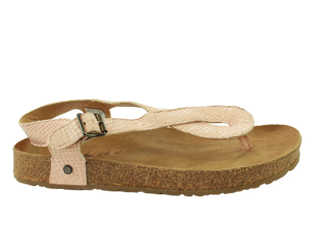 Clean Lines Modern Glow Size 42/UK8 only - Haflinger Sandals Lena Pink