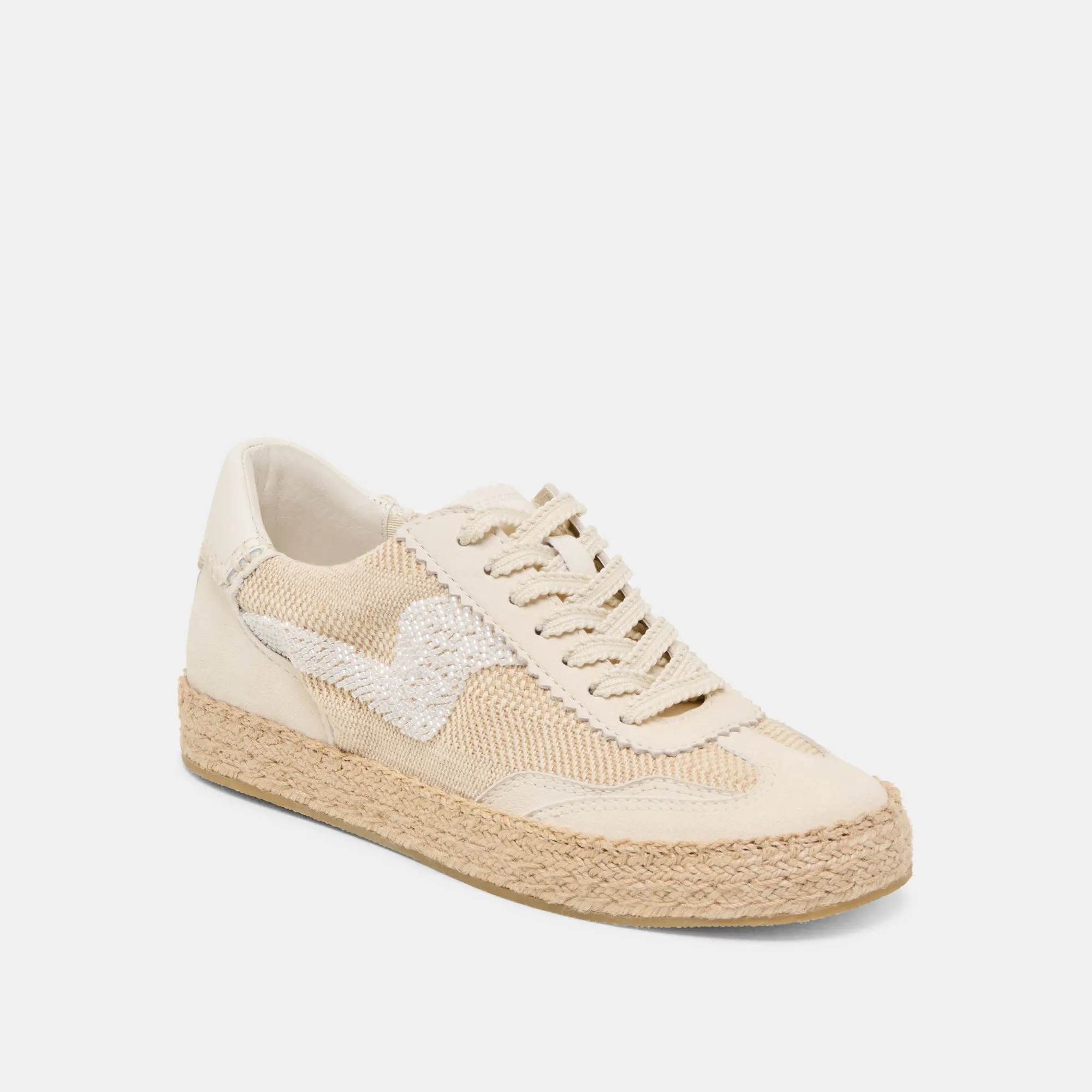 NOTICE ESPADRILLE BEAD SNEAKERS NATURAL MULTI BURLAP Basic Casual
