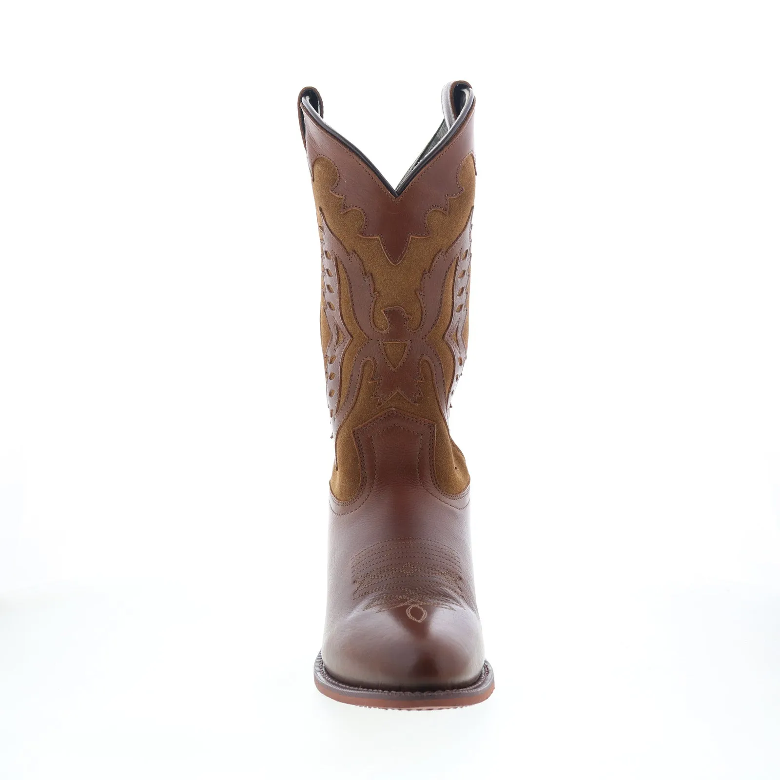 Soft Padding Well-fitted Dingo Silverlake Western Boot DI-338 Mens Brown Leather Western Boots