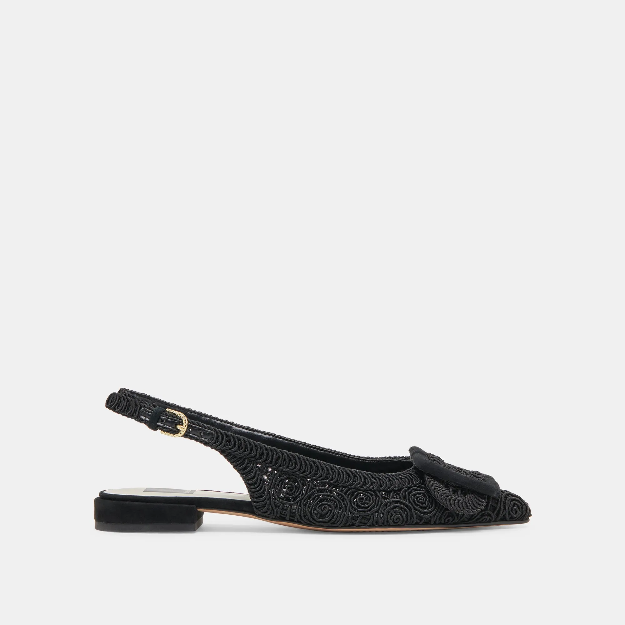 Water Glow Odor Control Footwear PAULEY FLATS ONYX MACRAME