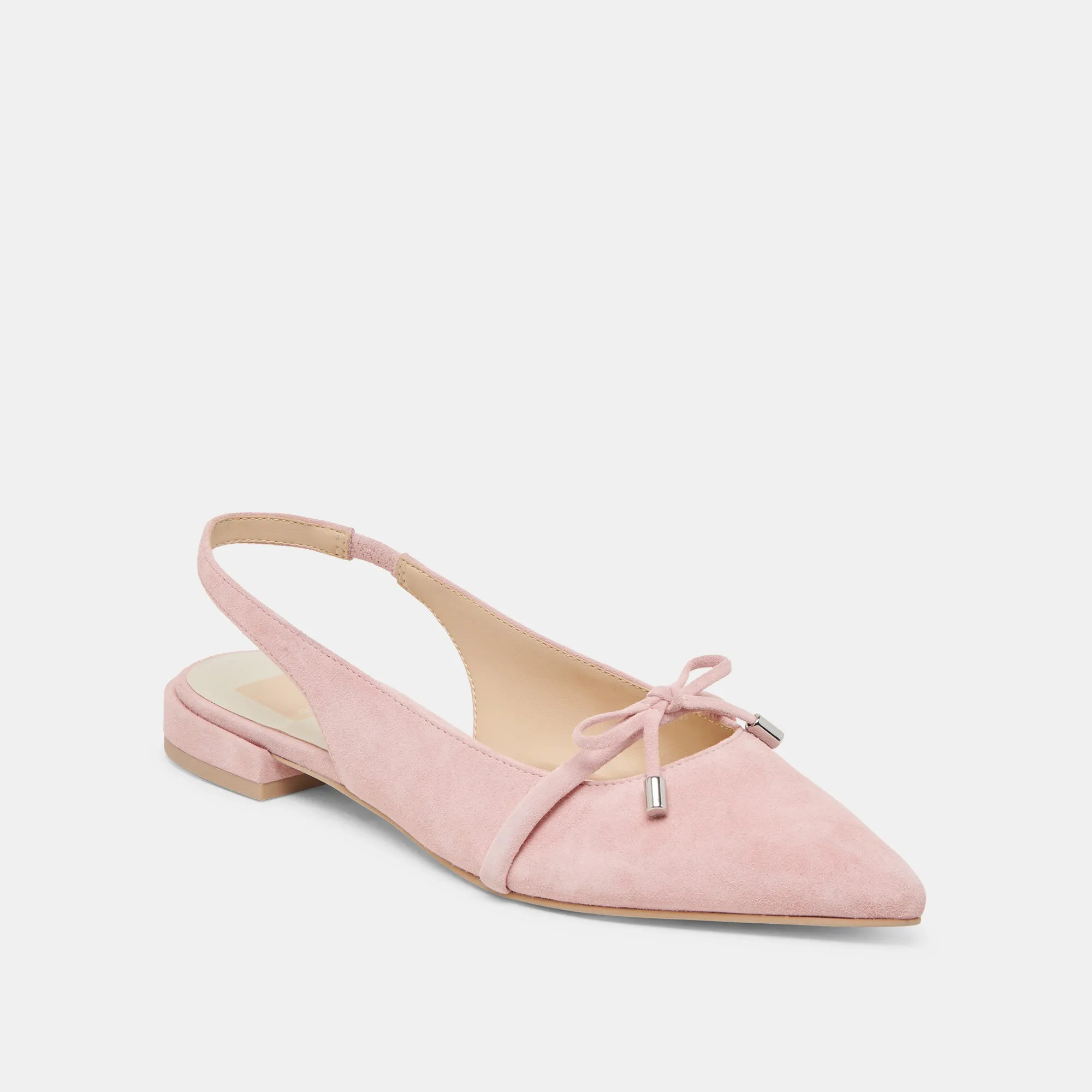 Tea Time PAYGE FLATS PETAL PINK SUEDE
