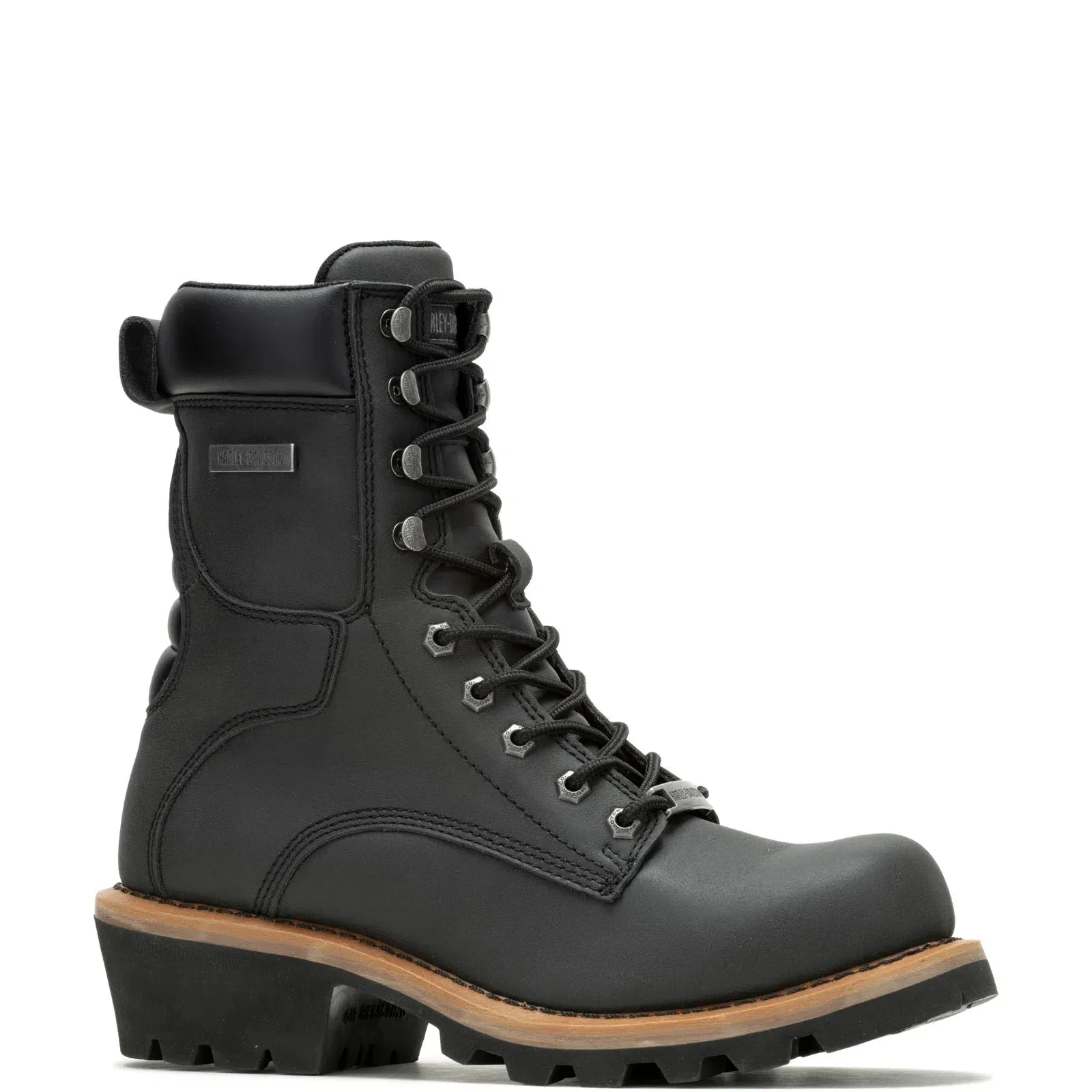 Daily Function Chukka Silhouette Harley-Davidson Tyson Flash D96295 Mens Black Leather Motorcycle Boots