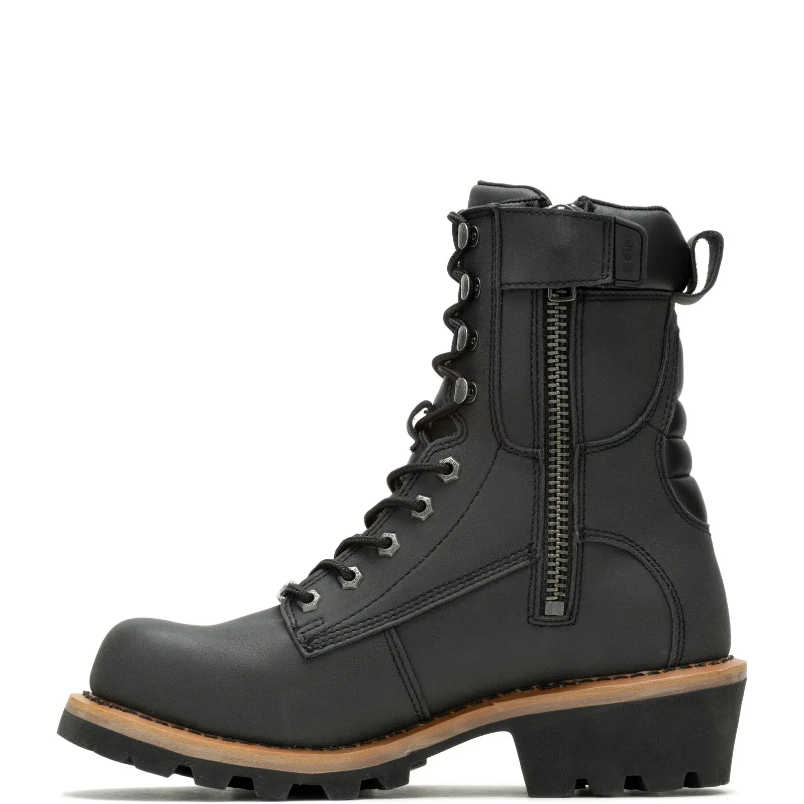 Soft Footbed Harley-Davidson Tyson Flash D96295 Mens Black Leather Motorcycle Boots