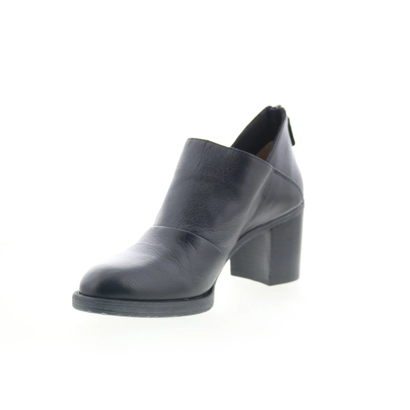 Mountain Trail Johnston & Murphy 78-51915 Womens Black Leather Zipper Ankle & Booties Boots