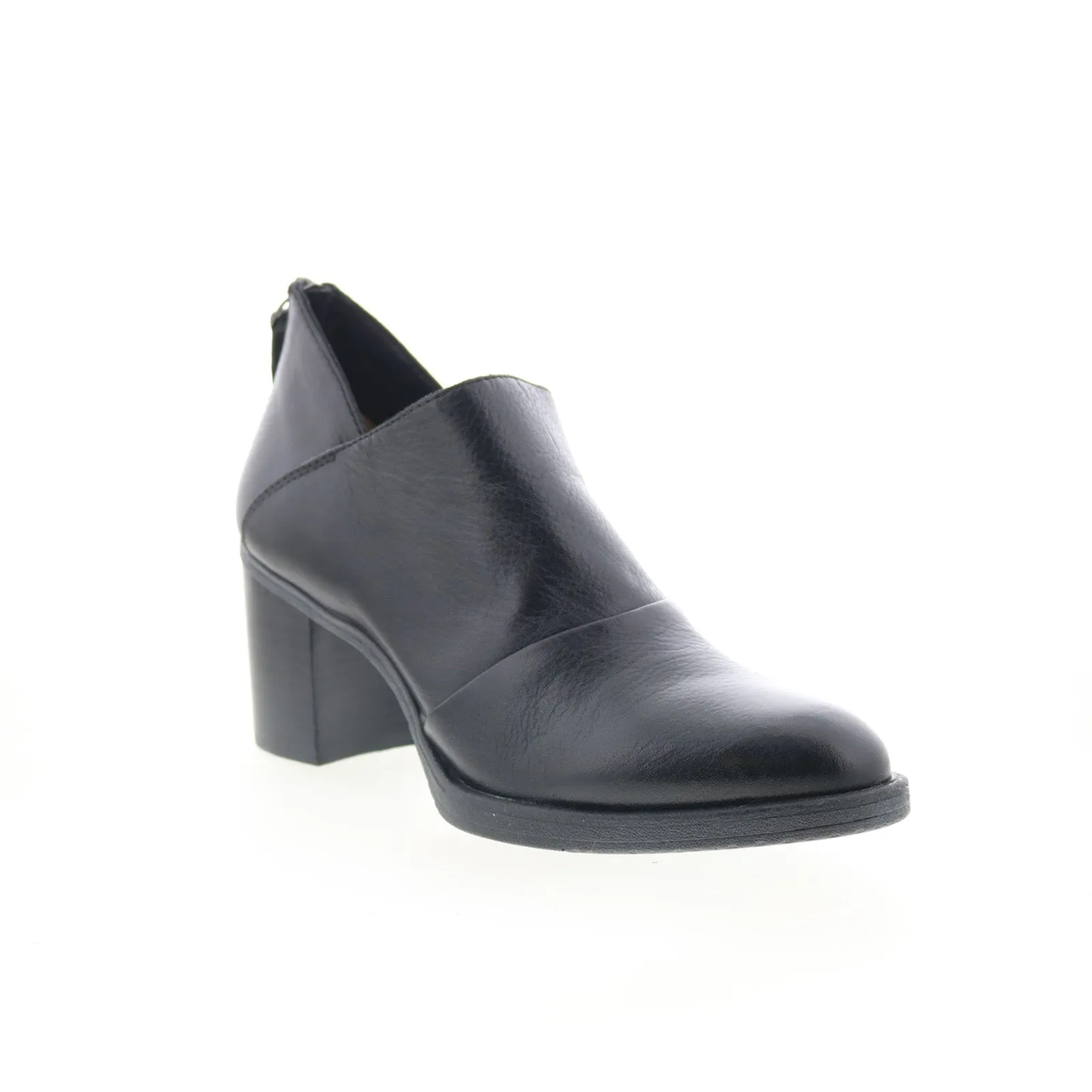 Johnston & Murphy 78-51915 Womens Black Leather Zipper Ankle & Booties Boots Bold Design Premium Quality