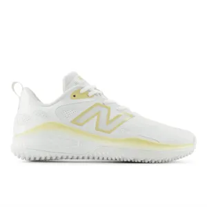 Structured ease New Balance Women's Fresh Foam x Velo v4 Turf-Trainer Softball Shoes - White/Gold STVELOC4