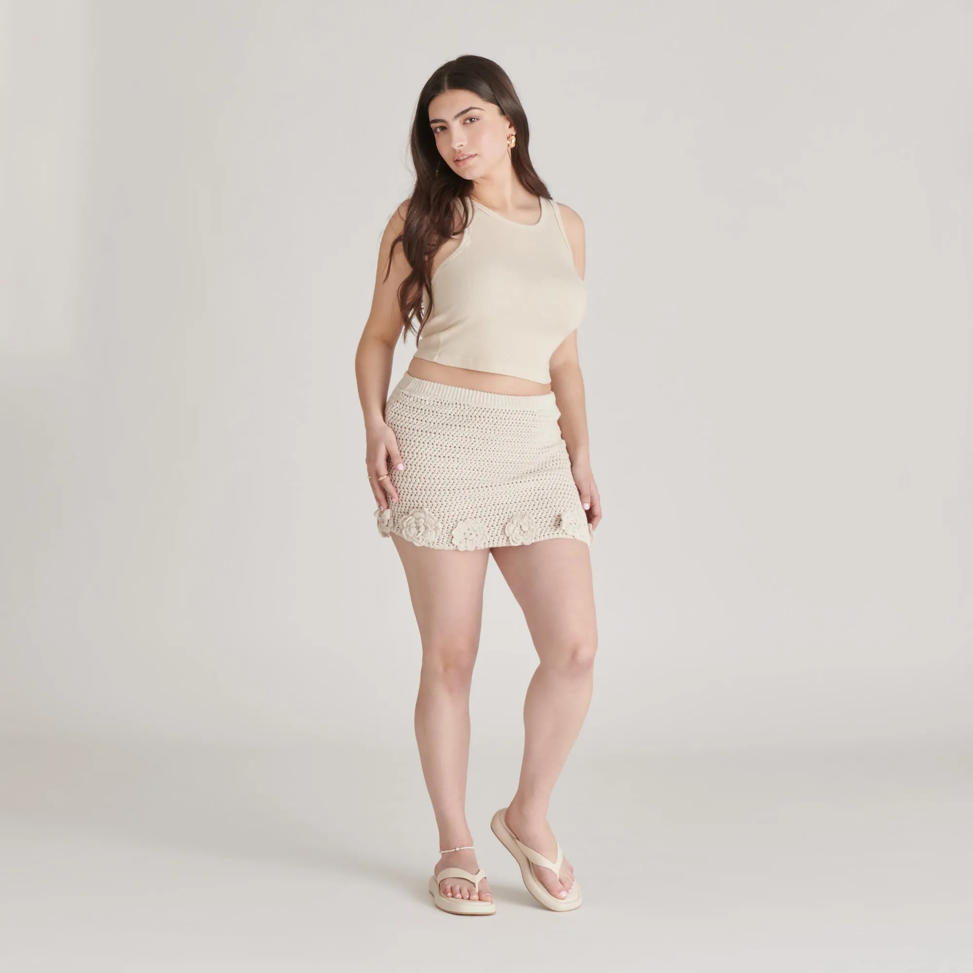 Summer Ready Open Back ADIN SANDALS IVORY LEATHER