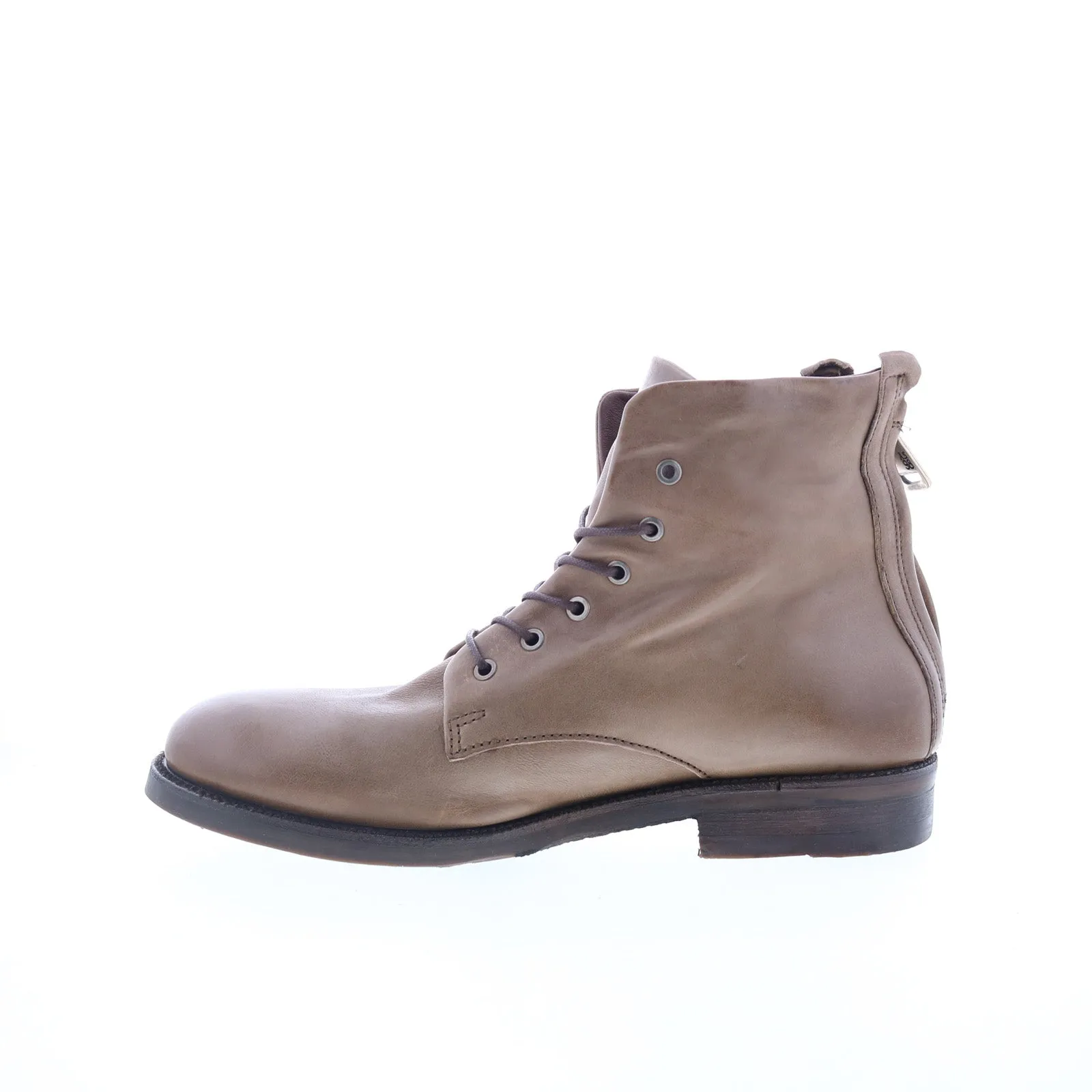 A.S. 98 Sylvester Mens Brown Leather Zipper Chukkas Boots Tactical Gear