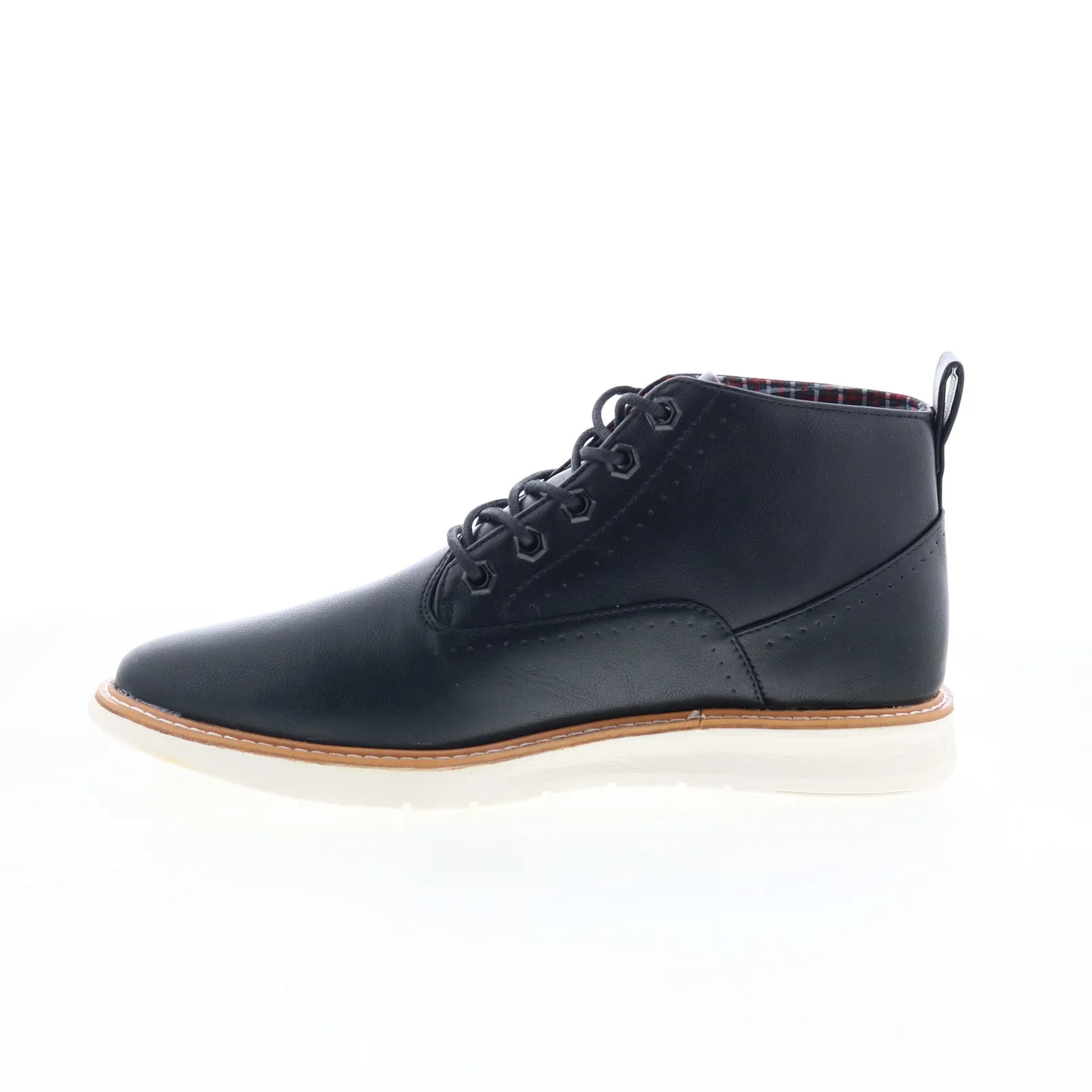 Ben Sherman Omega Casual Chukka Mens Black Synthetic Casual Dress Boots High-Top Style