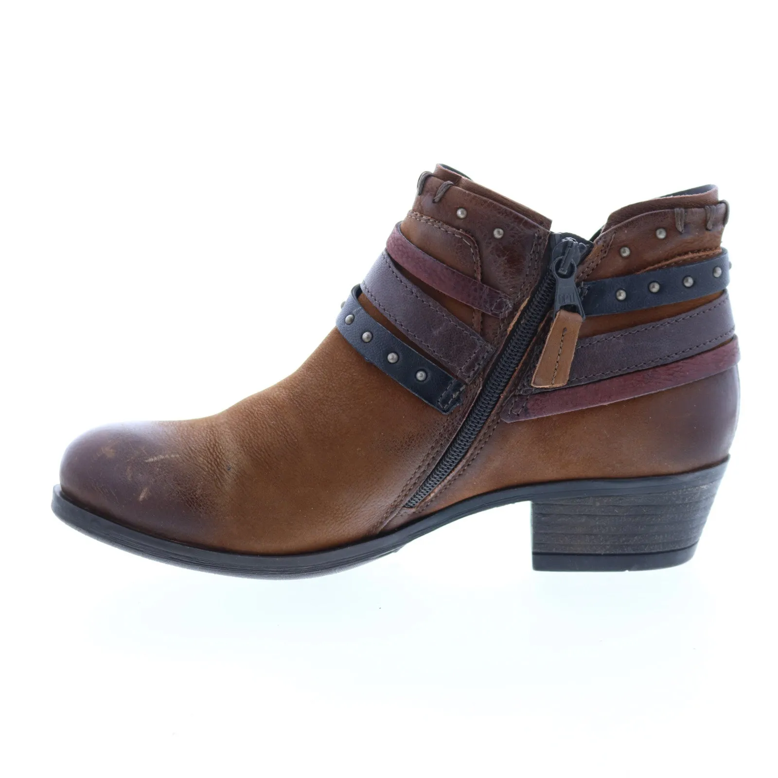 comfortable socks Perfect For Hiking Miz Mooz Booker 111265 Womens Brown Leather Zipper Ankle & Booties Boots