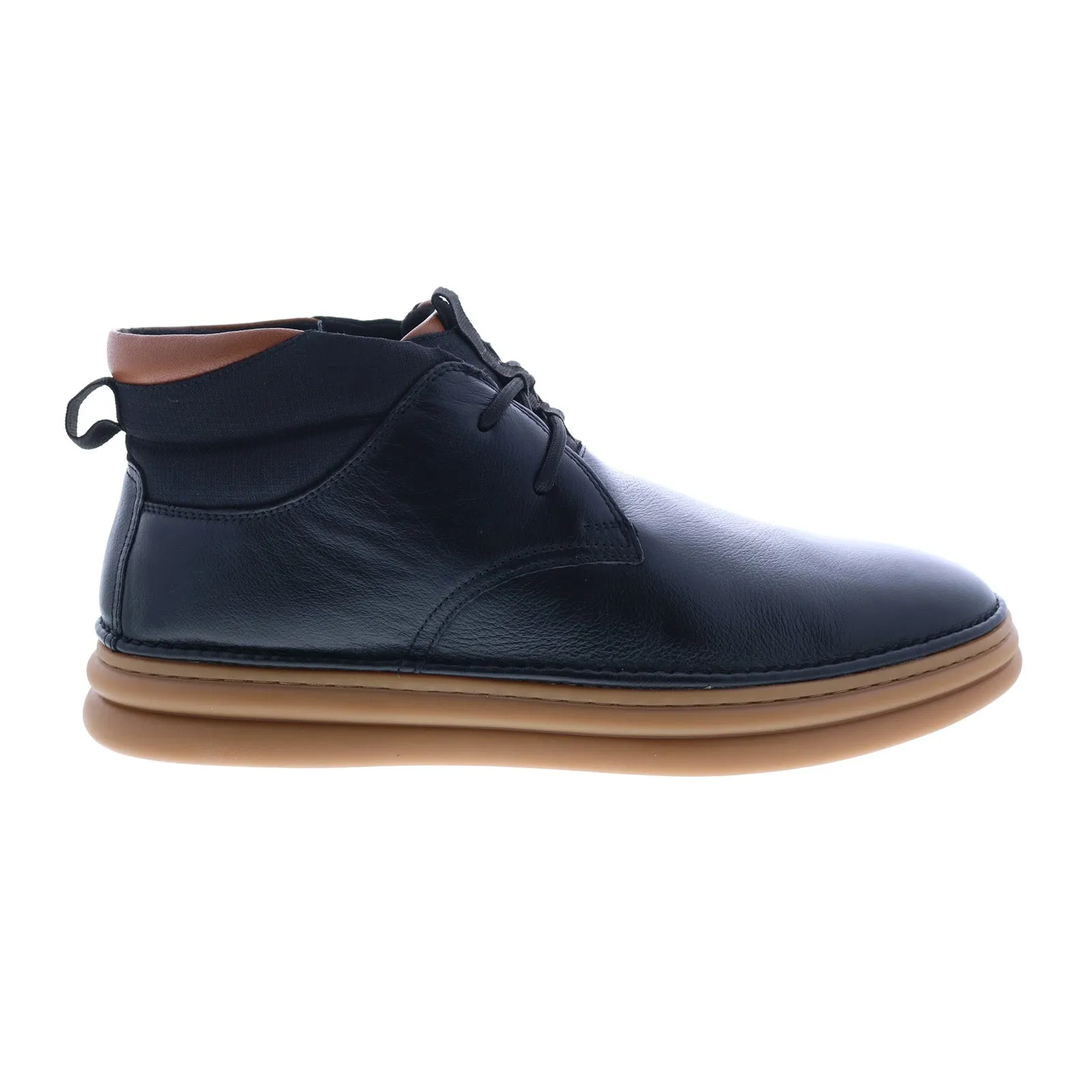 Stacy Adams Delson 25556-001 Mens Black Leather Lace Up Chukkas Boots Effortless Look