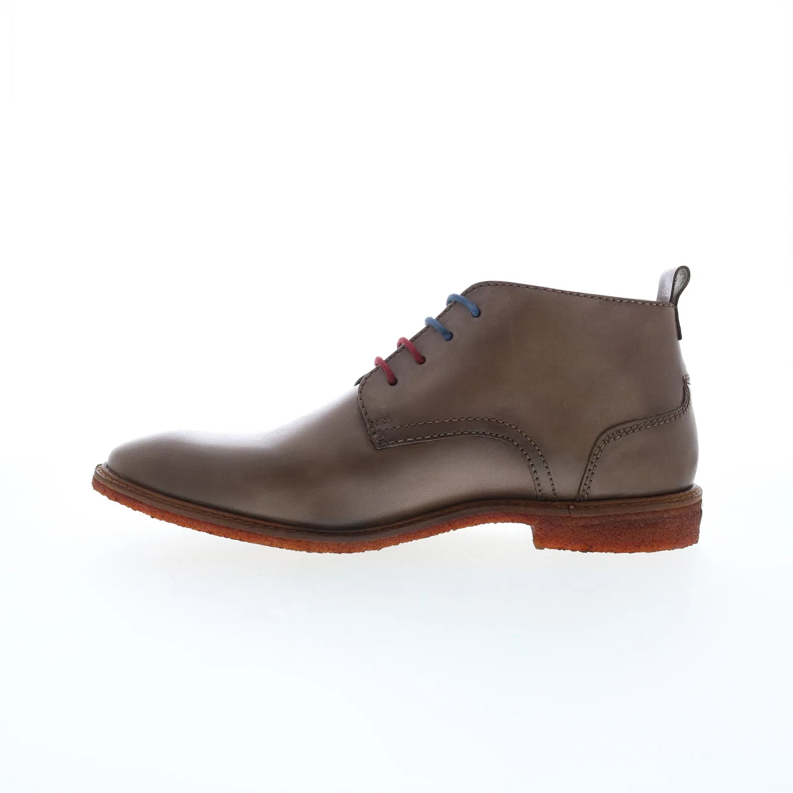 Fashionable Choice Essential Piece Testosterone Apple Valley T99600 Mens Brown Leather Lace Up Chukkas Boots