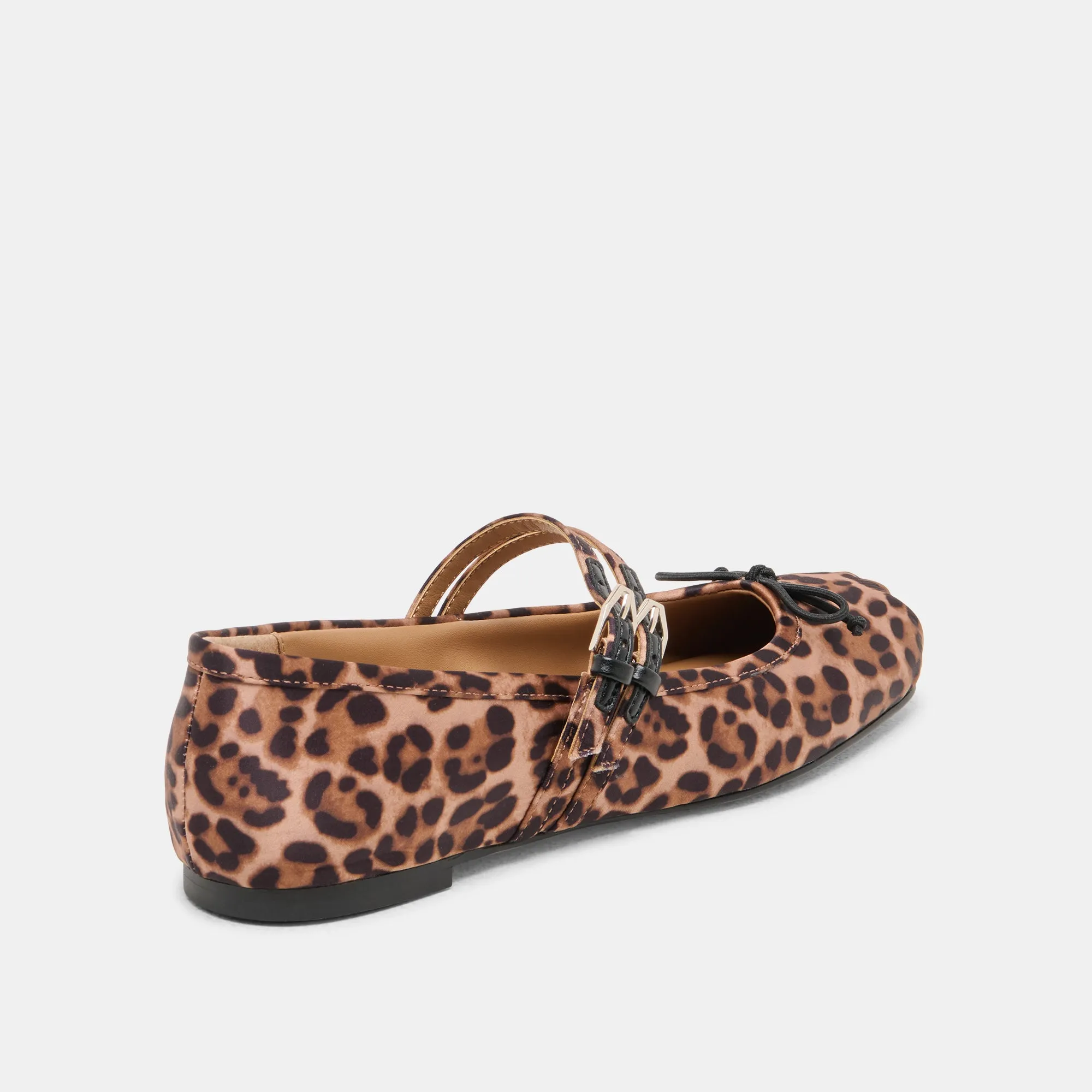 Bride Glow Hope Glow GIBSEN BALLET FLATS DK LEOPARD SATIN