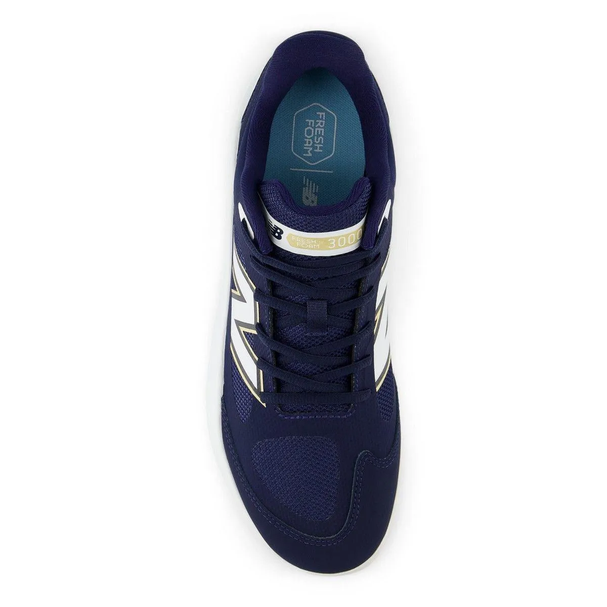 ground grip Classic Appeal New Balance Men's Fresh Foam 3000 v7 Turf Baseball Shoes - Navy - T3000TN7