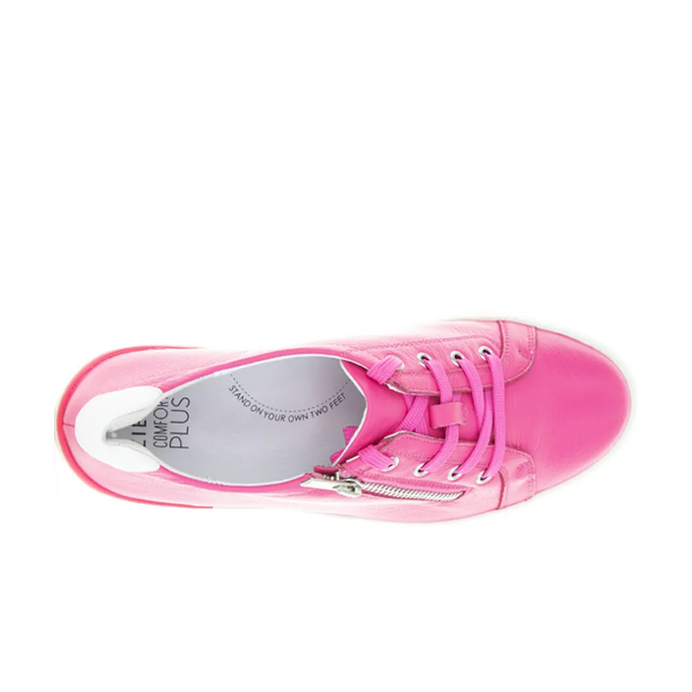 ZIERA AUDRY HOT PINK LEATHER Block Walk