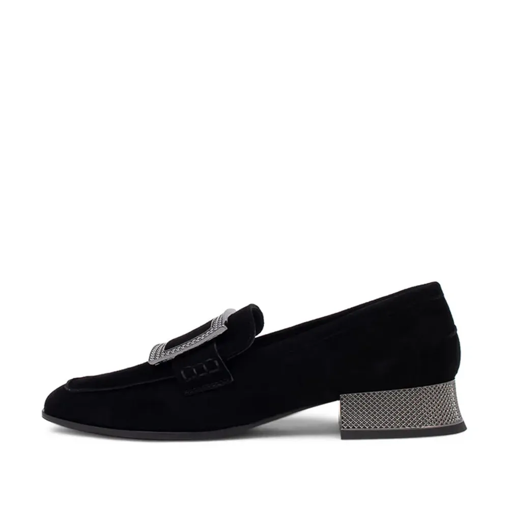DJANGO & JULIETTE KEENLEY BLACK SUEDE Quick Style Walk Soft cushion