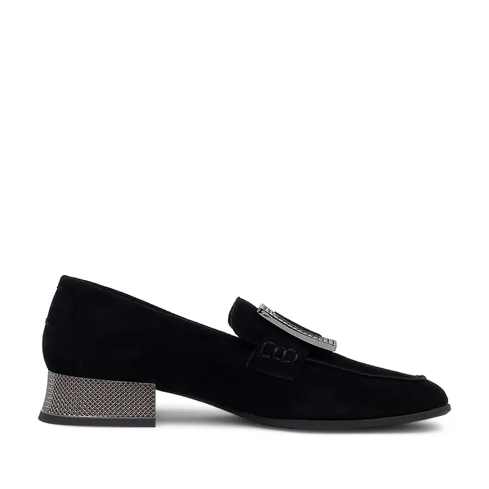 DJANGO & JULIETTE KEENLEY BLACK SUEDE Clear Step Travel Essential