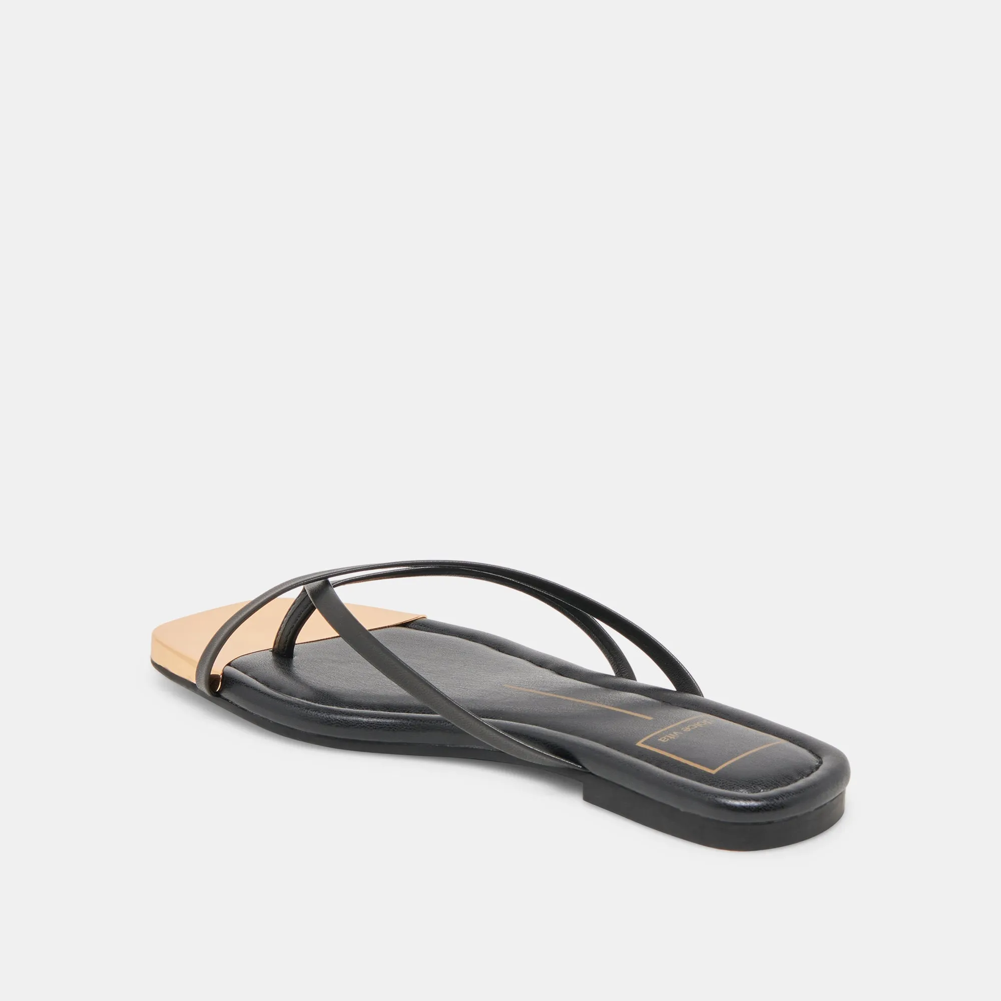 LAGUNA SANDALS BLACK LEATHER Sunny Day Soft Hug