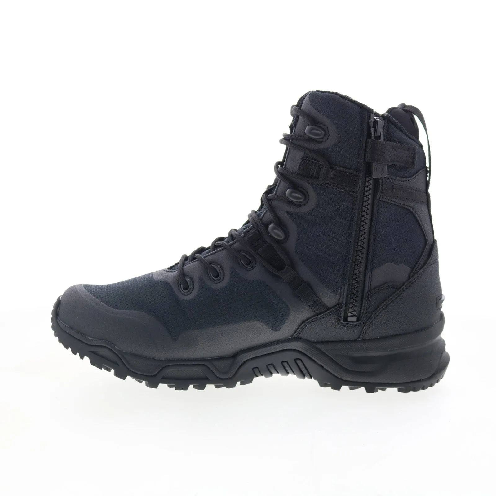 Original Swat Alpha Fury 8" Side-Zip EN 177501 Mens Black Wide Tactical Boots High Arch Breathable Interior