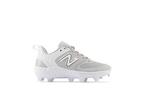 Slim stability All Wear New Balance Women's Fresh Foam Velo V3 Molded Softball Cleats - Grey with White - SPVELOG3