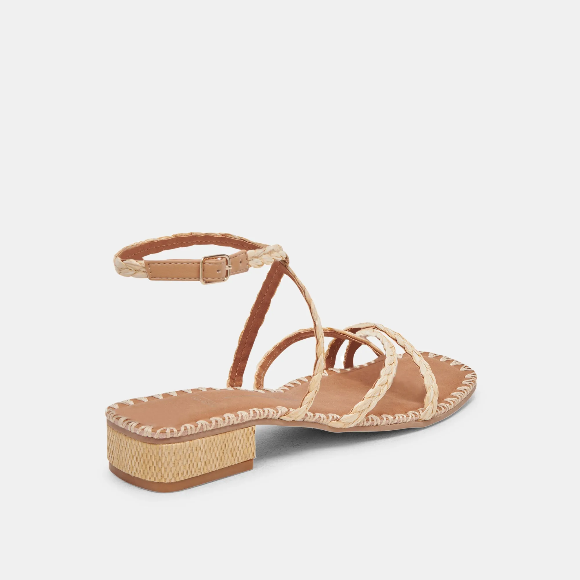 Tropical Glow BRINN SANDALS LT NATURAL RAFFIA