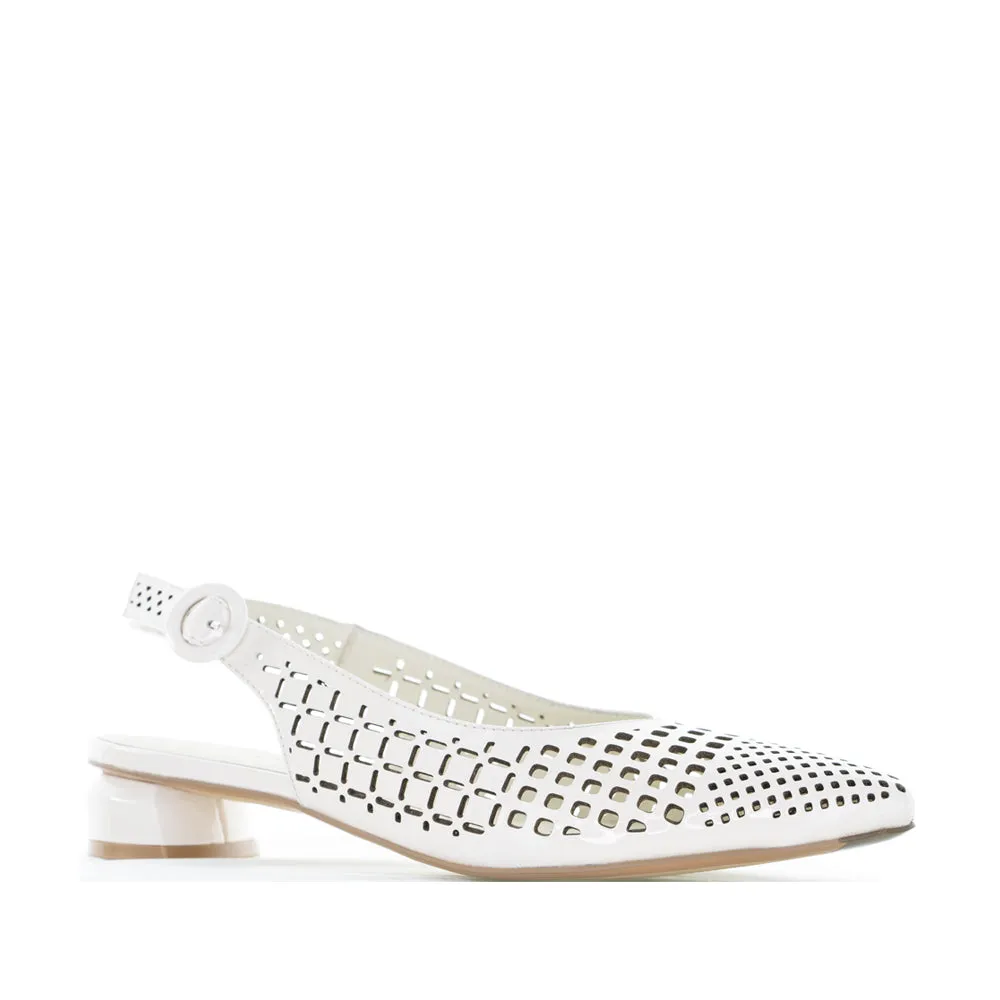 DJANGO & JULIETTE FABBI IVORY PATENT Sweat Free