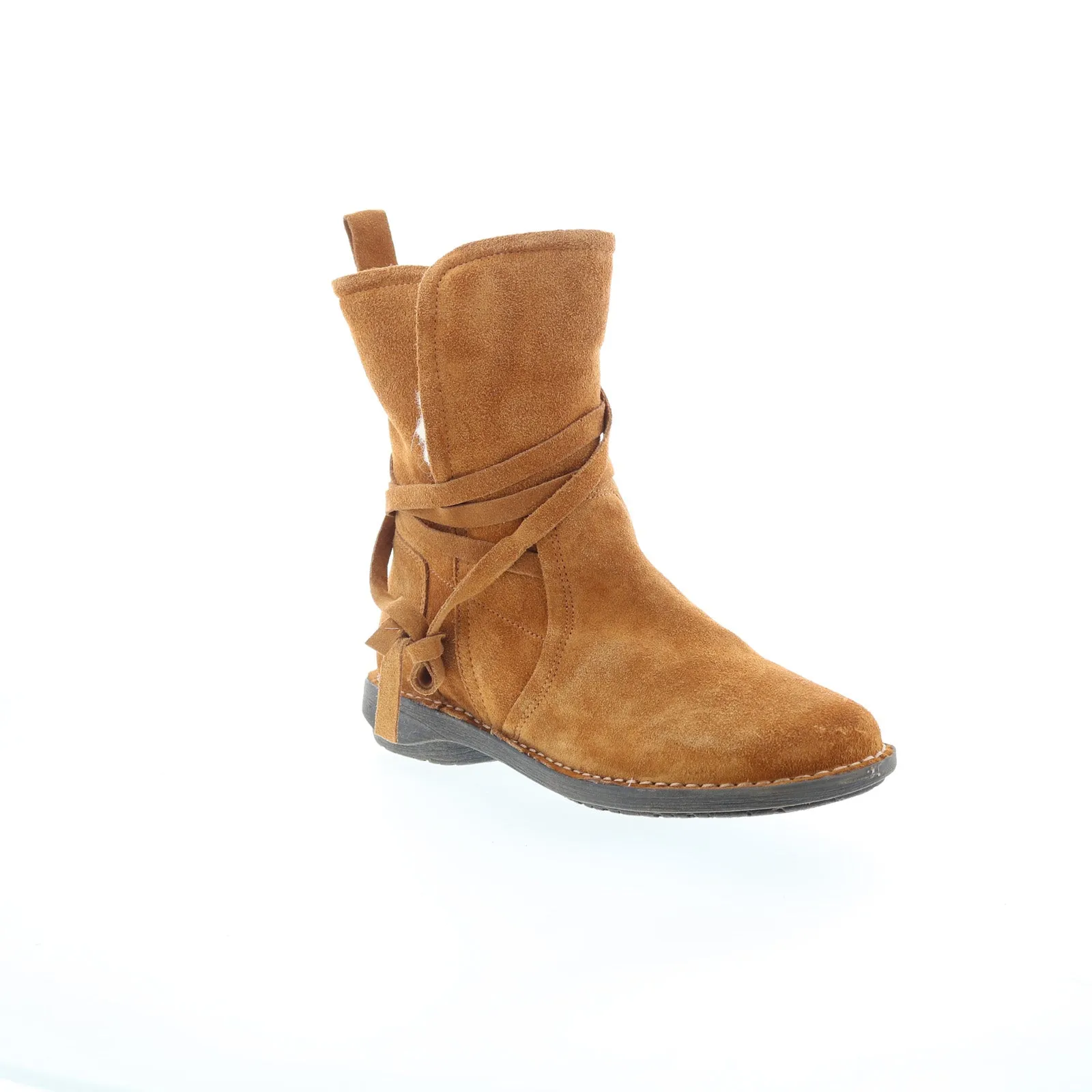 Trail Friendly Miz Mooz Prance Womens Brown Suede Zipper Casual Dress Boots