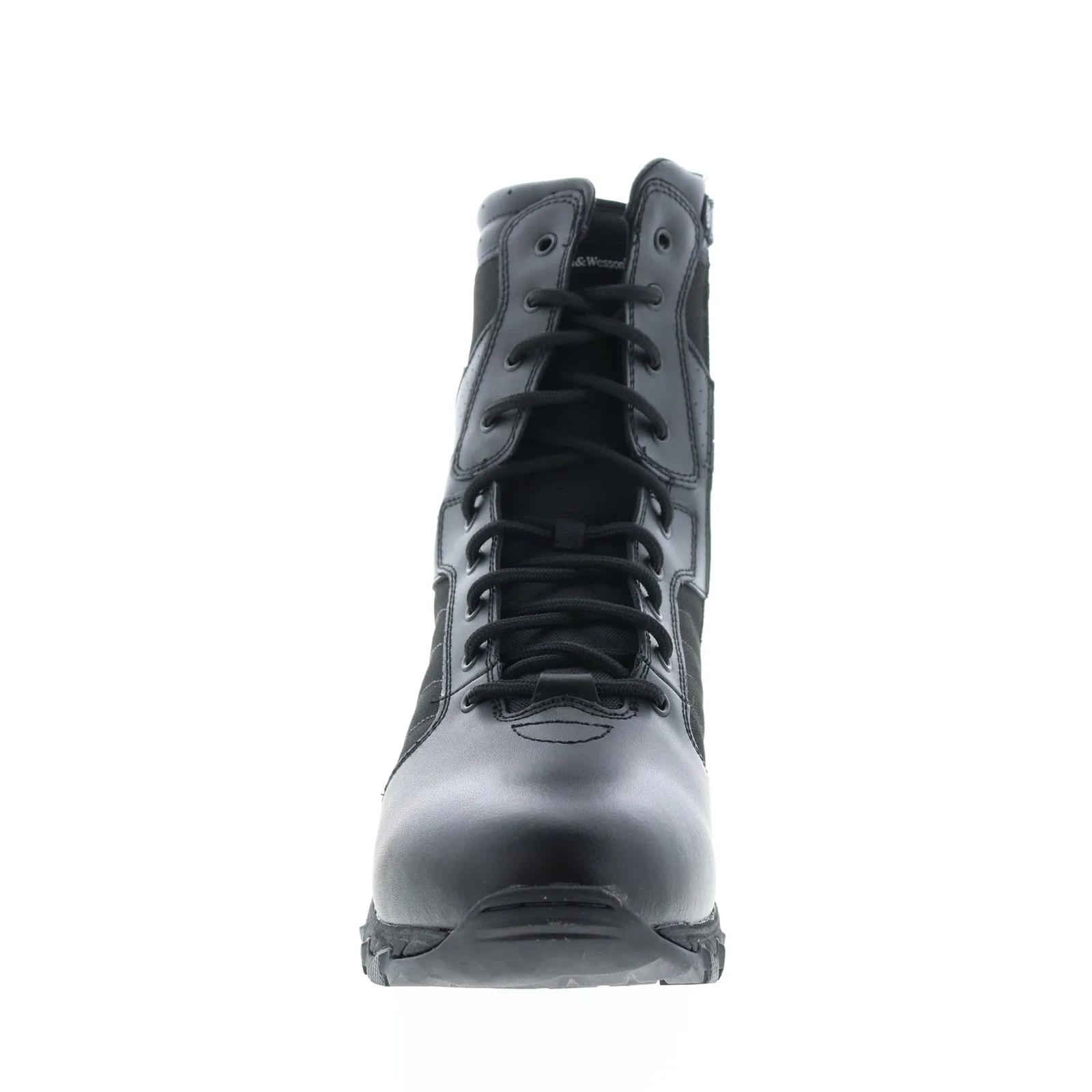 Smith & Wesson Breach 2.0 8" Side Zip 810201 Mens Black Tactical Boots Off Duty Lightweight Comfort