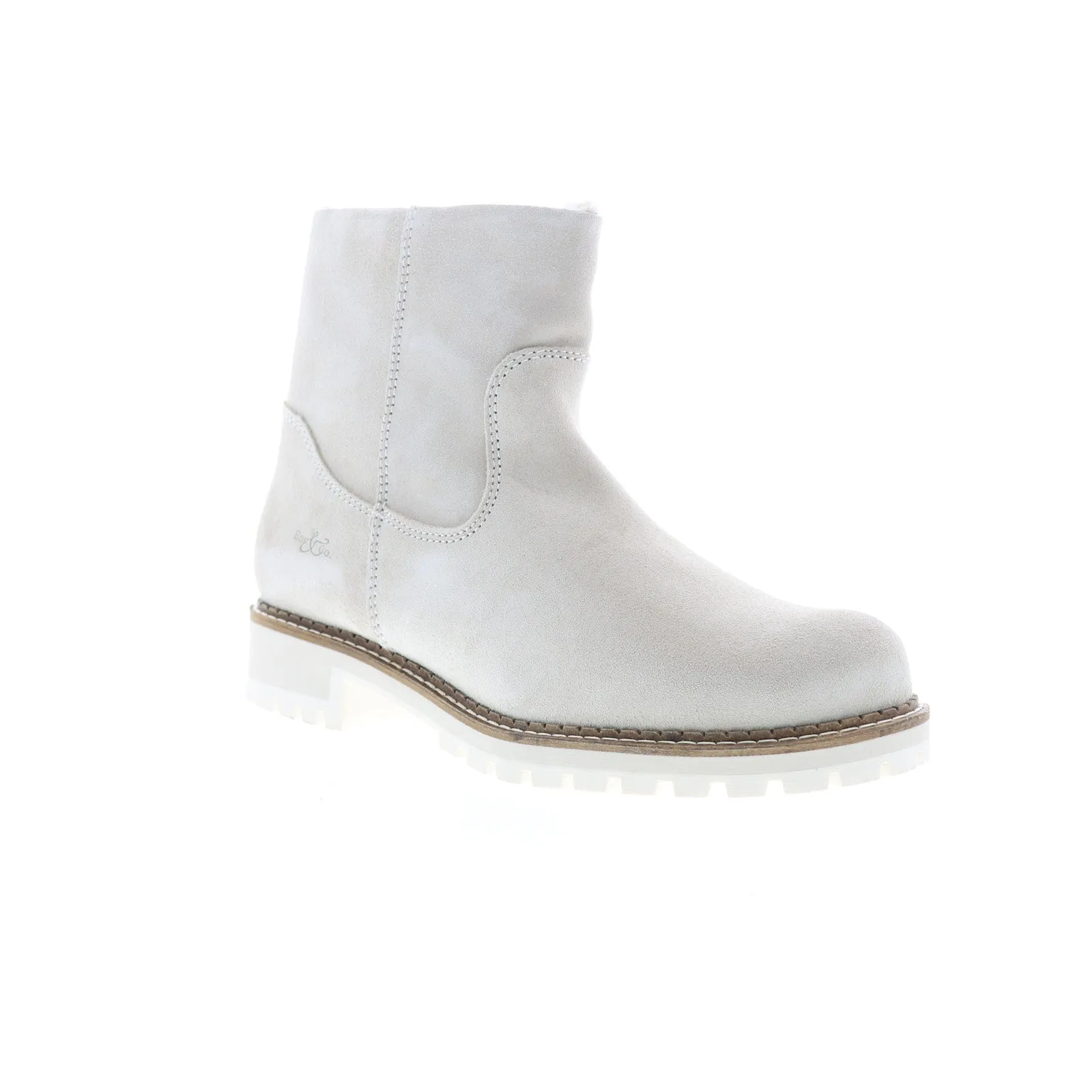 Cushion Build Mountain use Bos. & Co. Calib Womens Beige Suede Lace Up Casual Dress Boots
