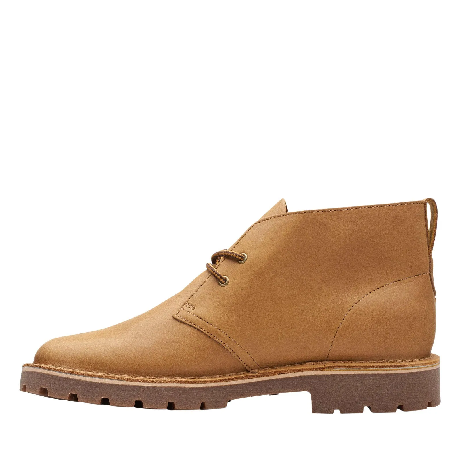 Clarks Overdale Mid 26168723 Mens Brown Nubuck Lace Up Chukkas Boots Statement Piece
