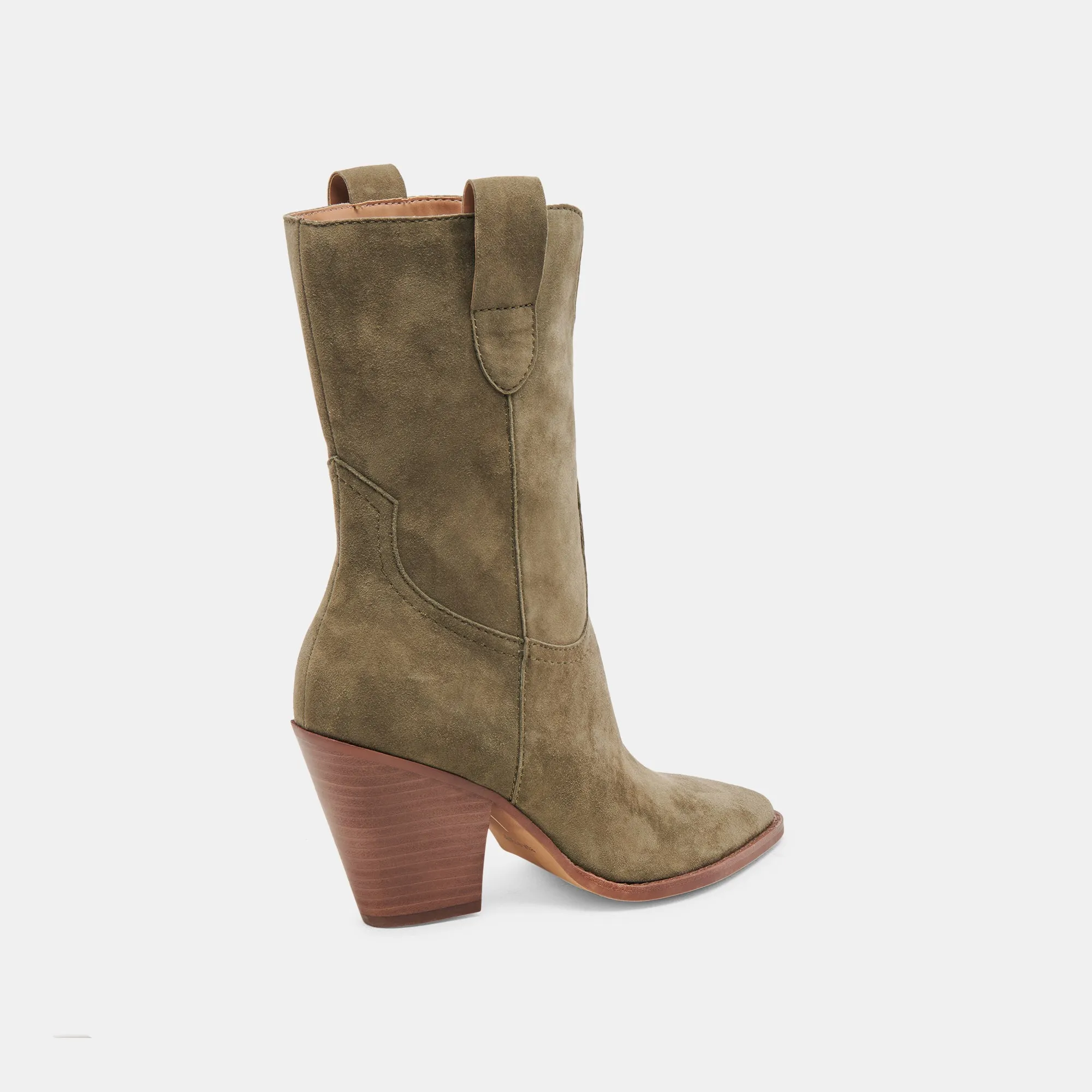 JESSEY BOOTS MOSS SUEDE Quick Wear Padded Tongue