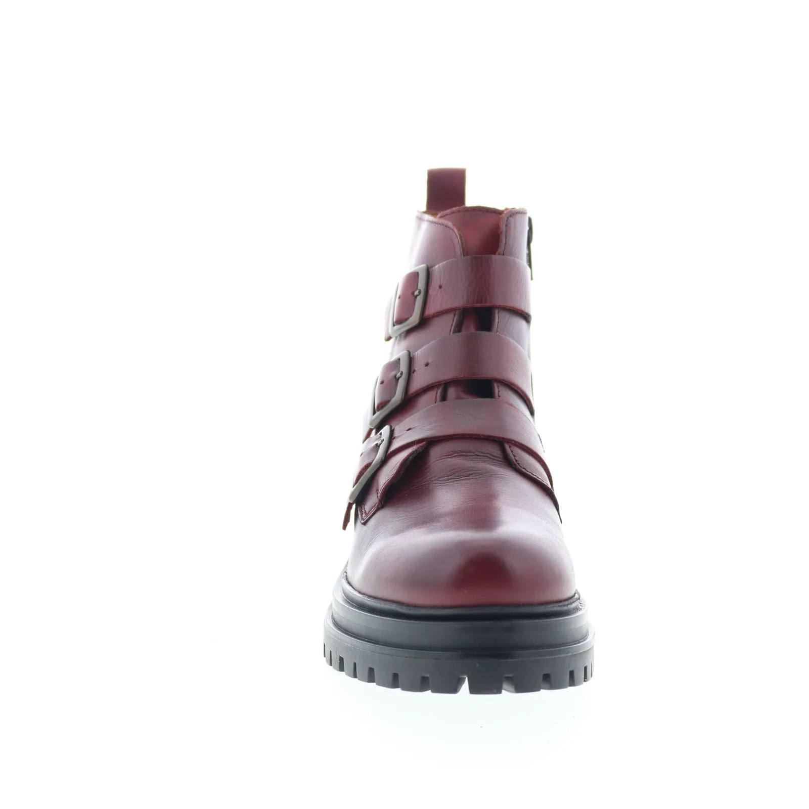 Trail Support Miz Mooz Lorra Womens Burgundy Leather Zipper Casual Dress Boots