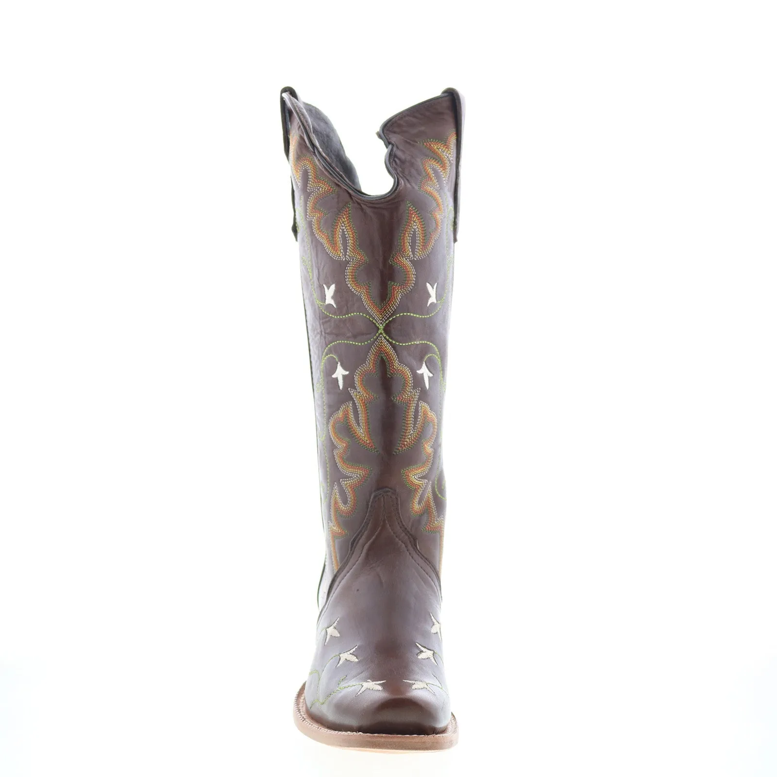 Outlaw Ladies 14" Chocolate Liga 70110 Womens Brown Leather Western Boots Weekend Hike