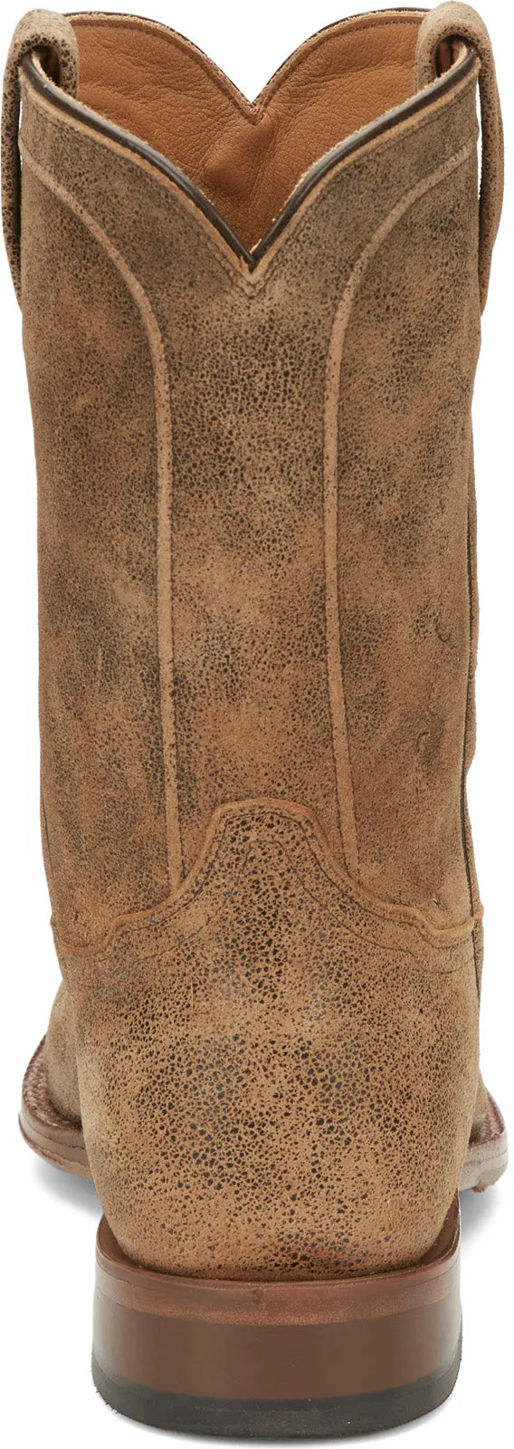 Tony Lama Monterey Round Toe Goat Mens Brown Wide Cowboy Western Boots Lightweight Sole High-Quality Leather