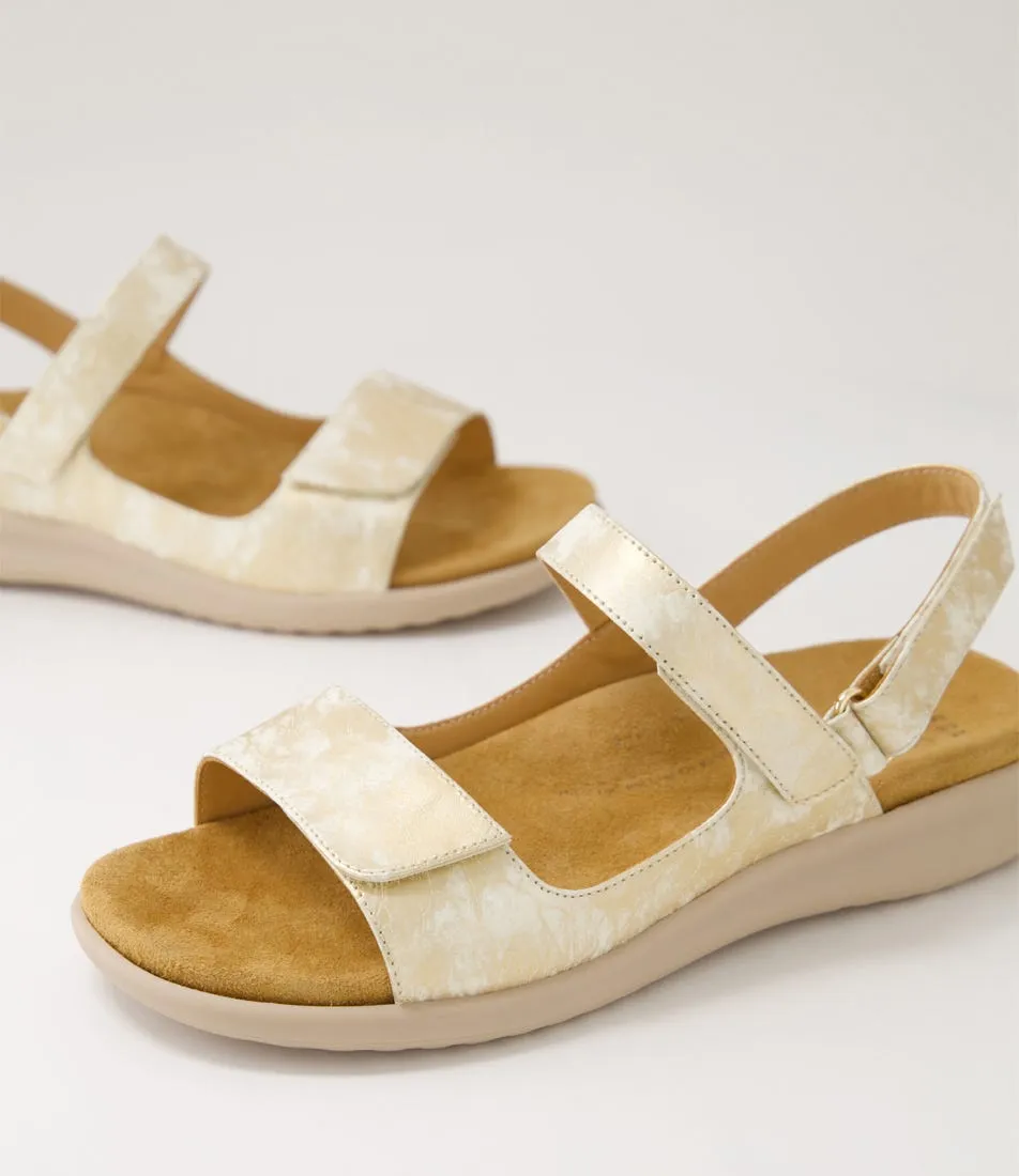 ZIERA BENJI Smudge Metal Almond Relaxed Fit Warm Step