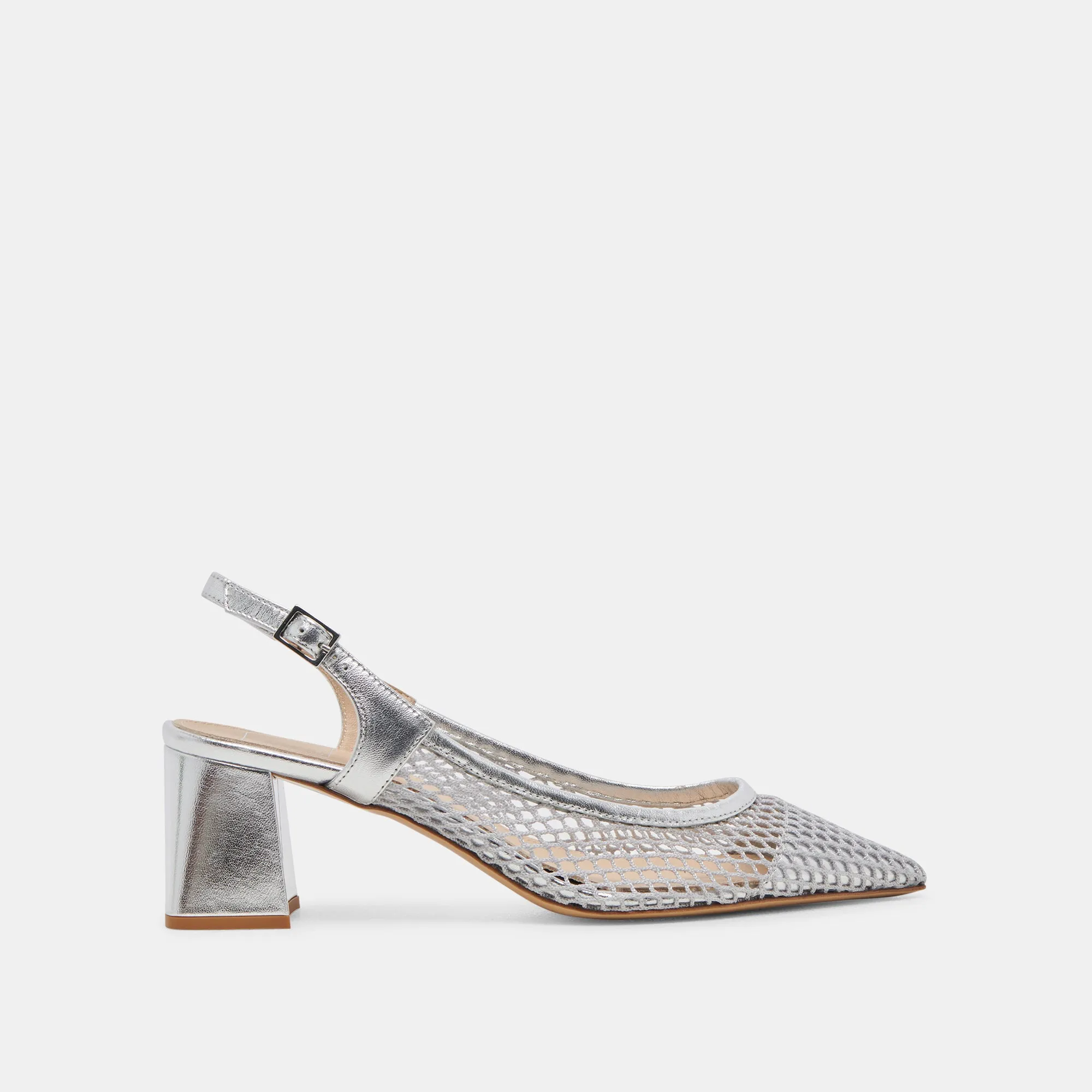 BLONDI HEELS SILVER MESH Traction Outsole