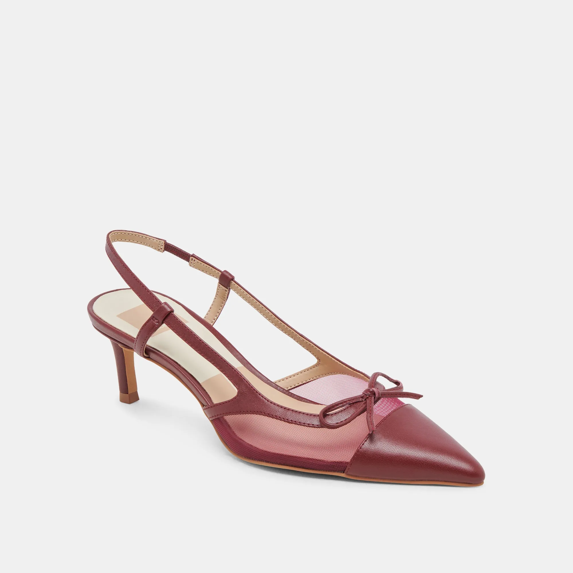 Trendy Footwear Comfortable Footwear KANDI HEELS MAROON MESH