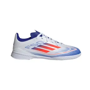 Adidas F50 League Indoor Jnr Football Shoes (White/Solar Red/Lucid Blue) most winter cross - trainers' versatility
