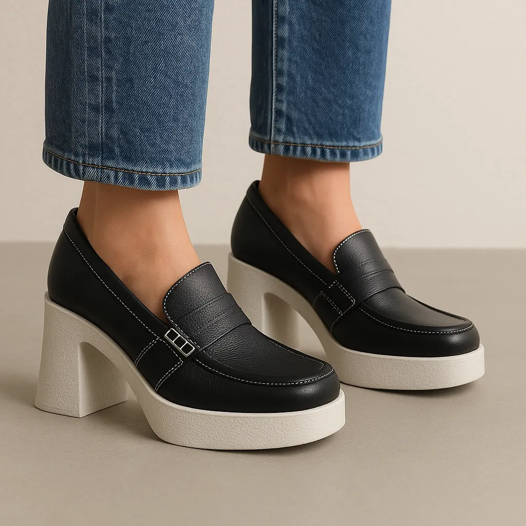 TAMARA LONDON BASIE BLACK MILLED Holiday Office Shoes
