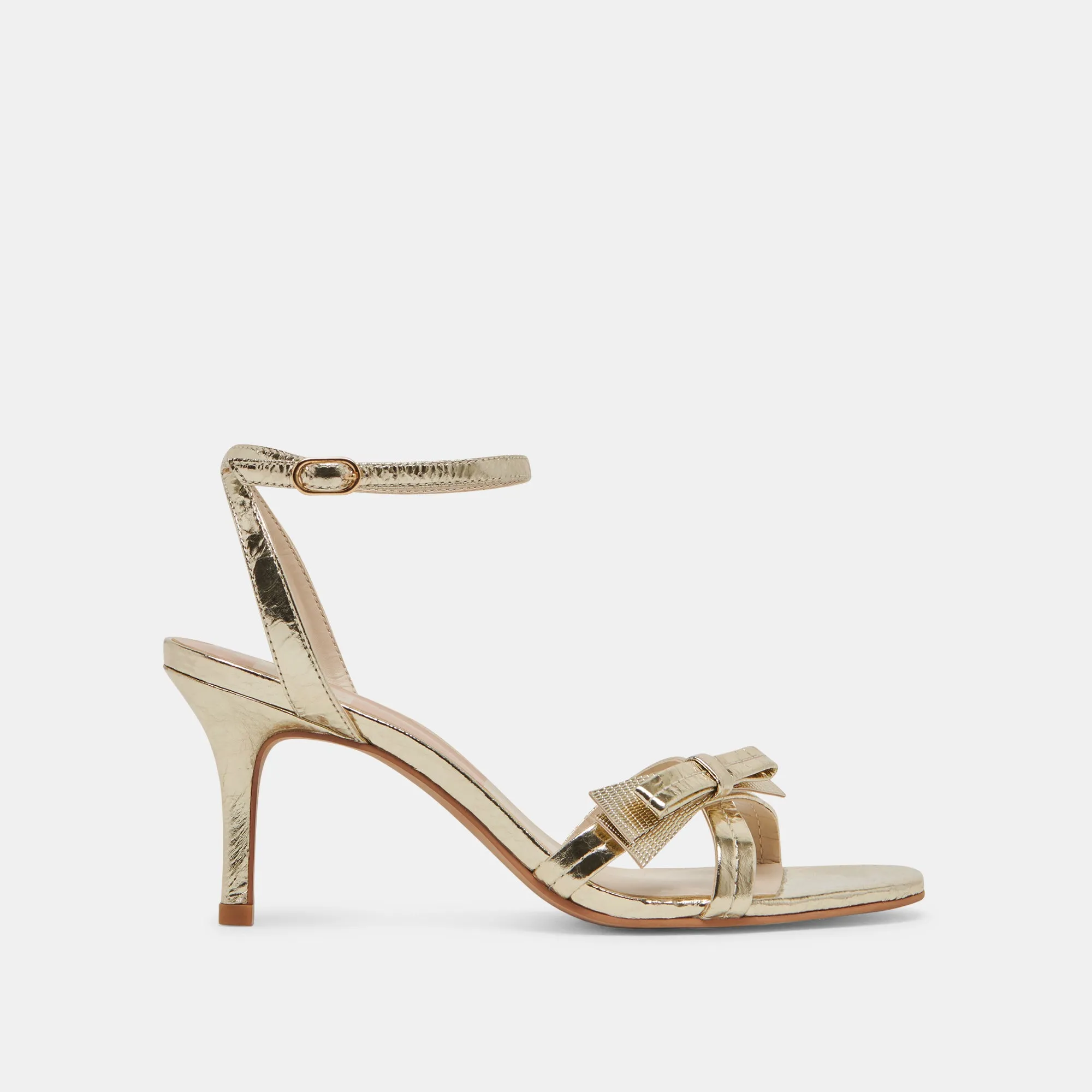 GALOR HEELS GOLD DISTRESSED LEATHER Glamorous Stilettos Dressy Stilettos