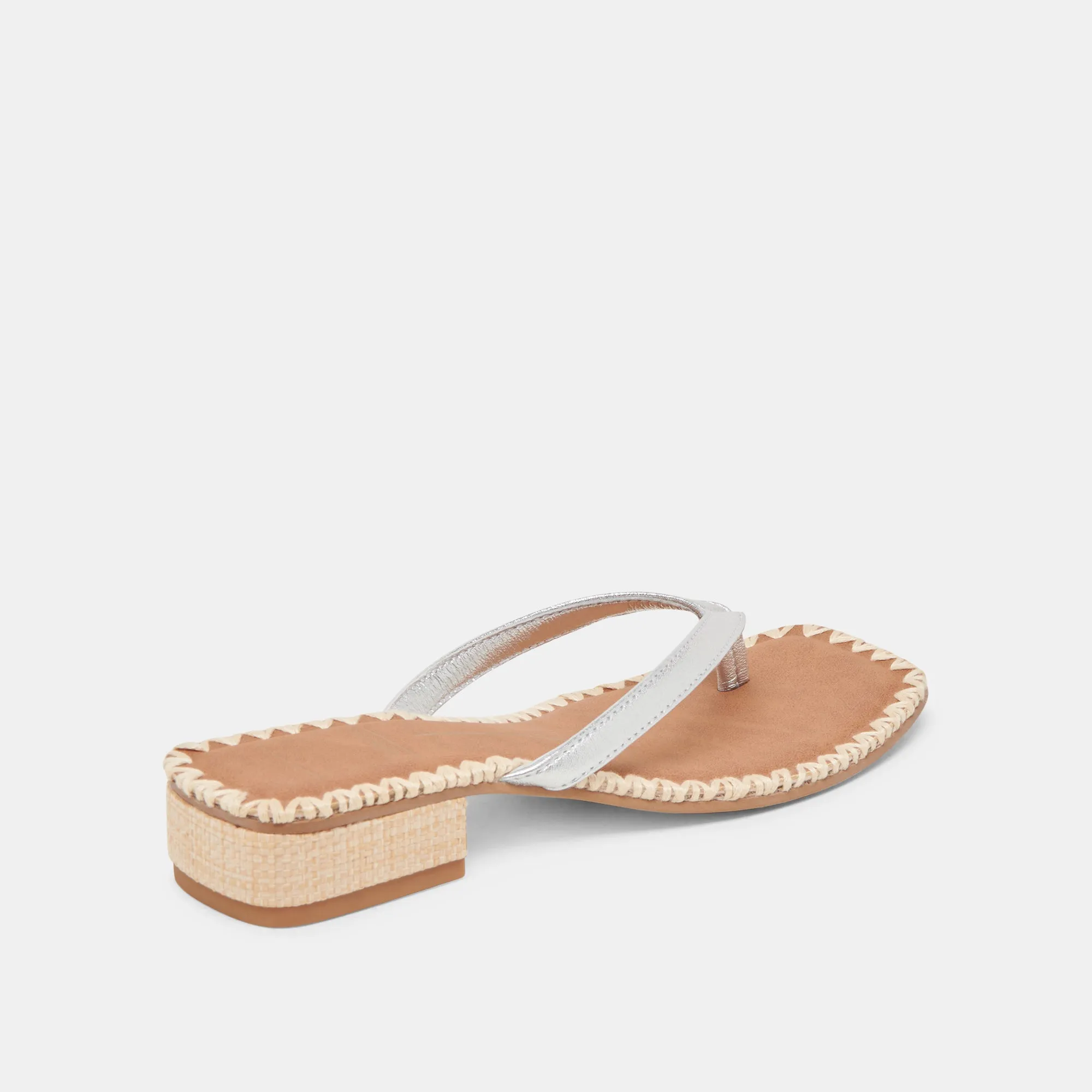 BARTY SANDALS SILVER METALLIC LEATHER Summer Vibe