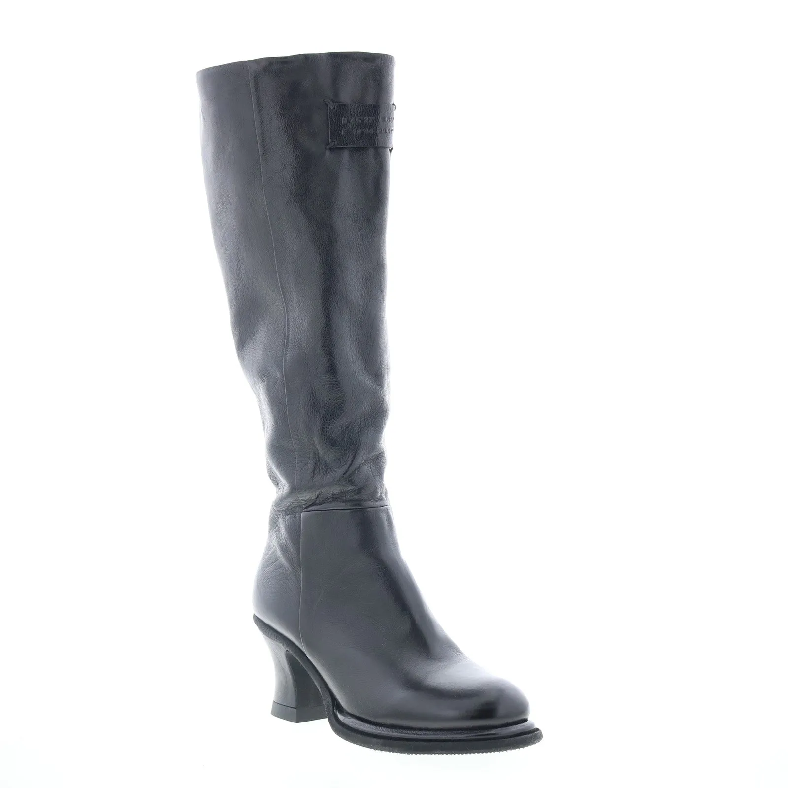 Supportive Fit A.S. 98 Nettie Womens Black Leather Zipper Knee High Boots